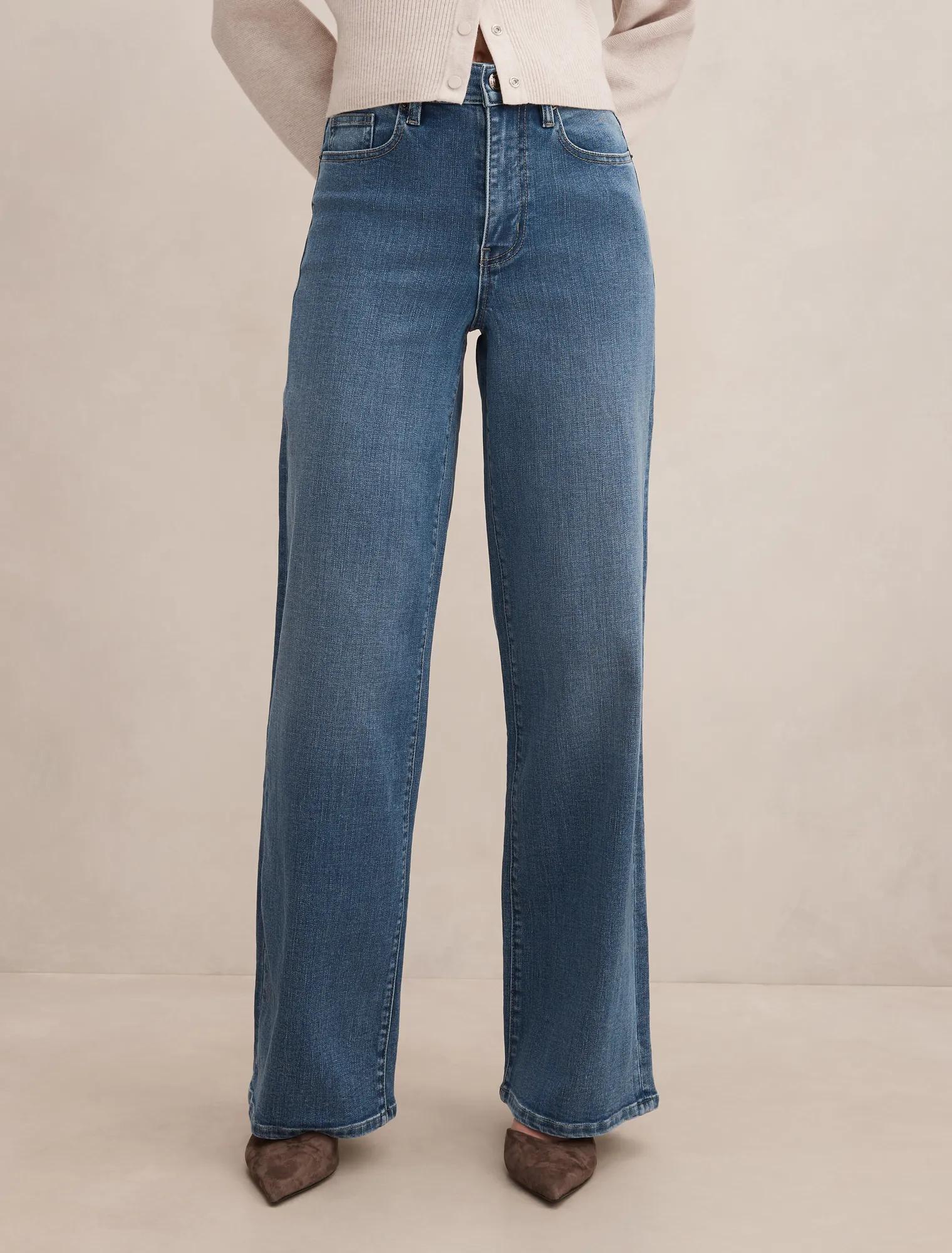 Yasmin Slim Wide Leg Jeans