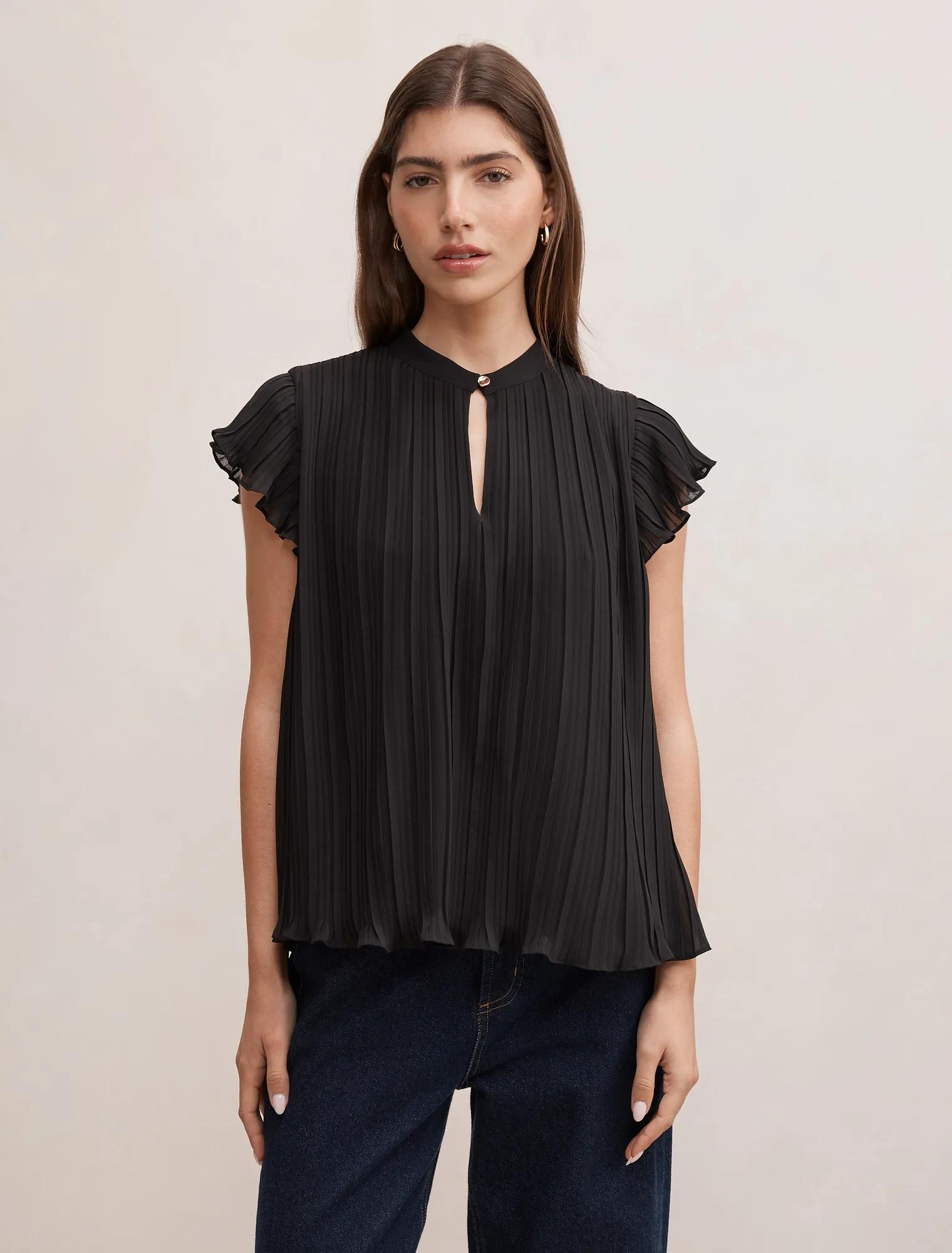 Autumn Flutter Sleeve Blouse