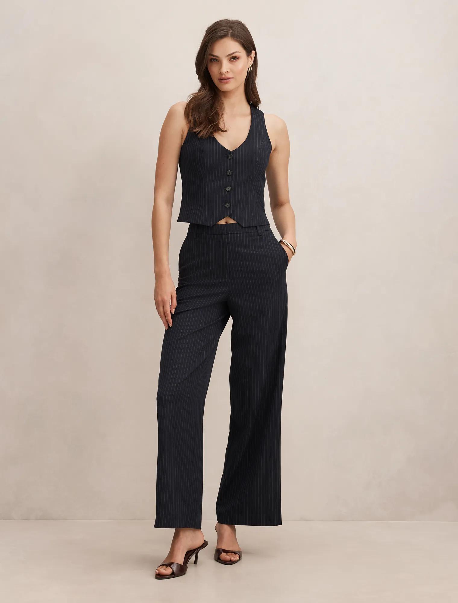 Paloma Pinstripe Waistcoat