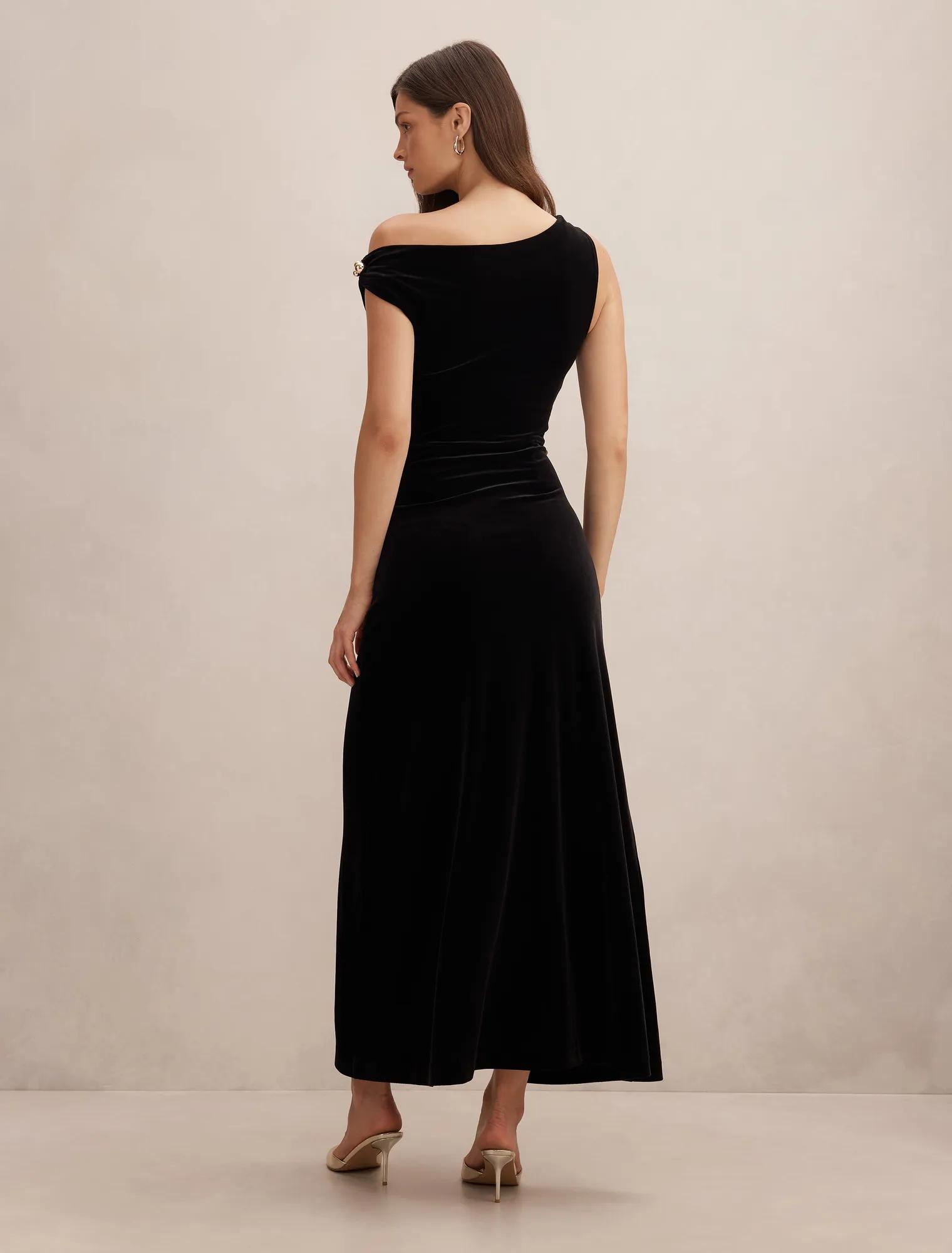 Winslet Off Shoulder Velvet Gown