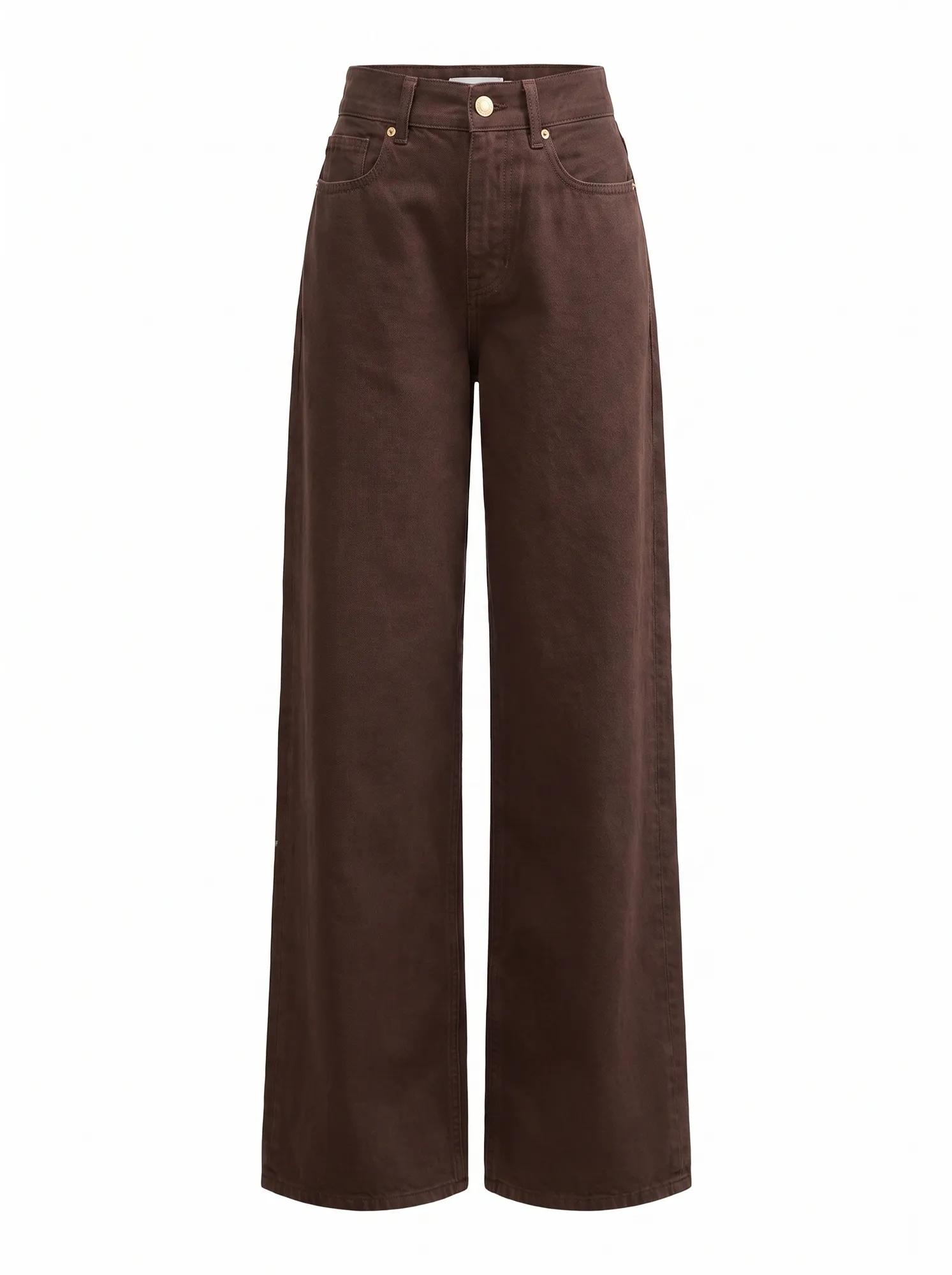 Gia Petite High Rise Wide Leg Jean