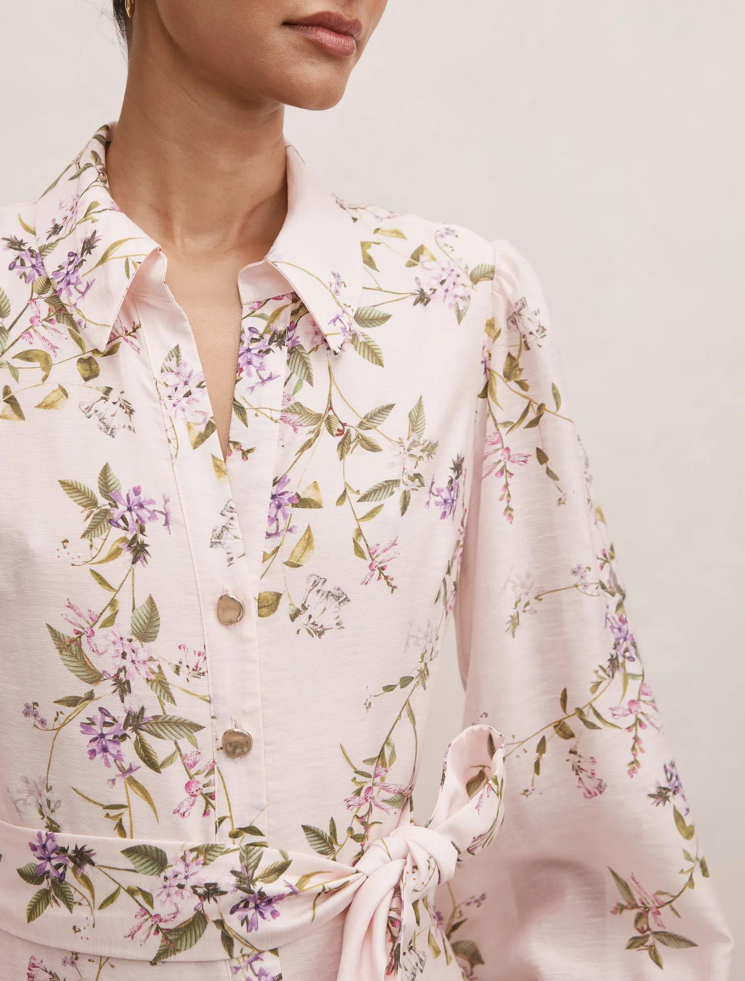 Hazel Petite Shirt Midi Dress