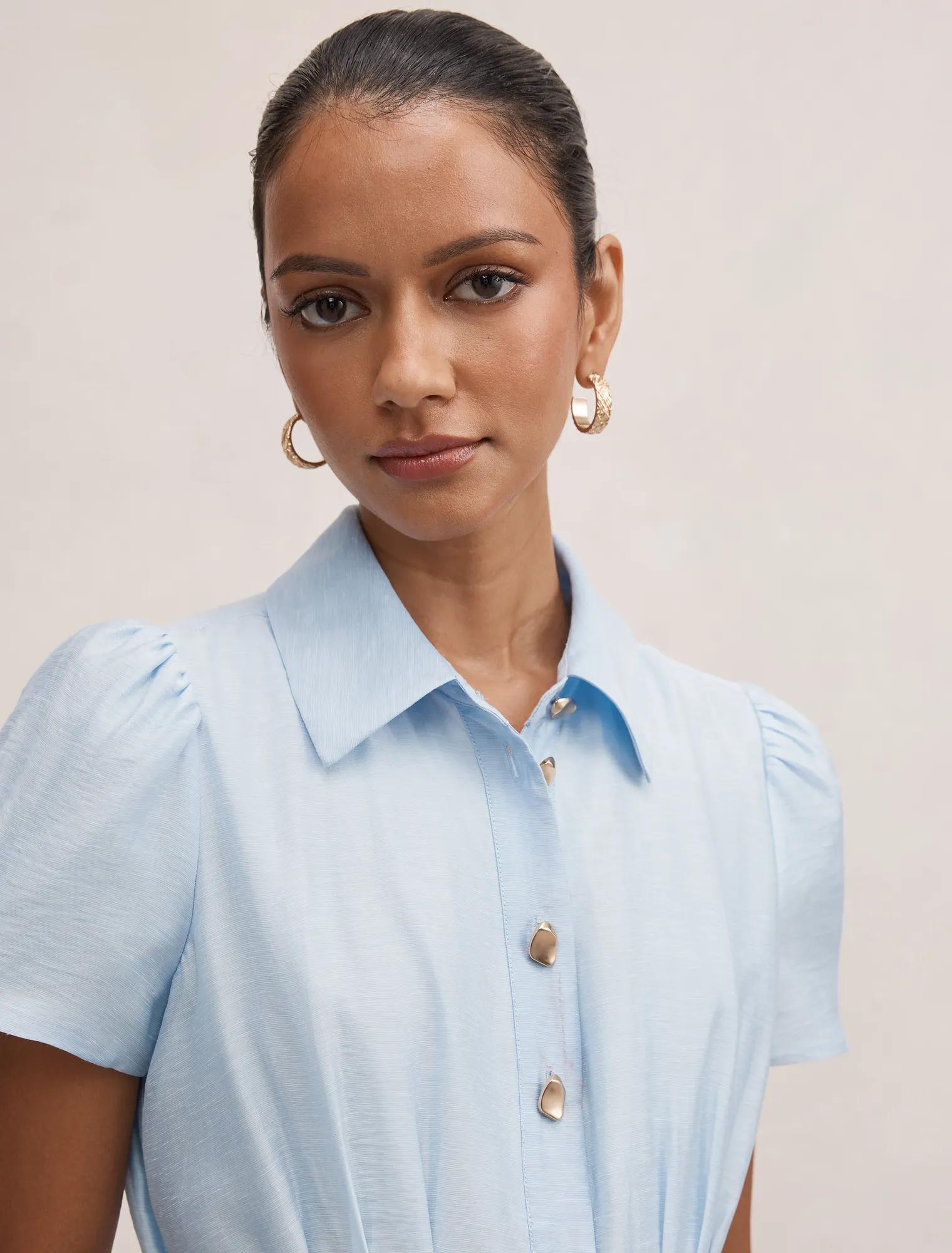 Avery Petite Short Sleeve Midi