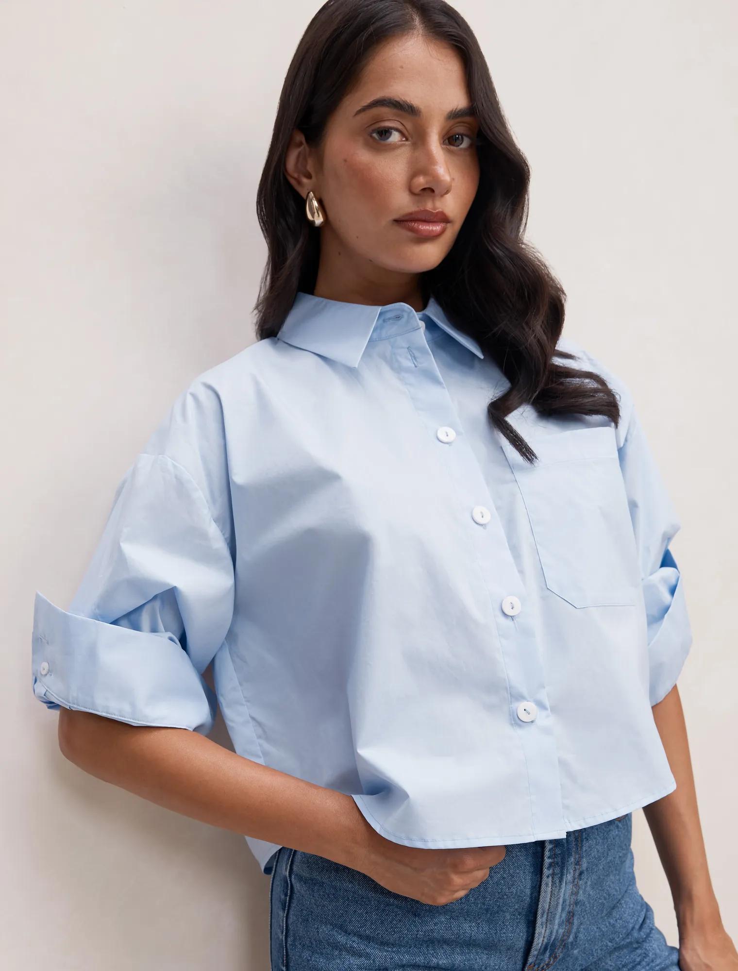 Dom Cotton Cropped Shirt