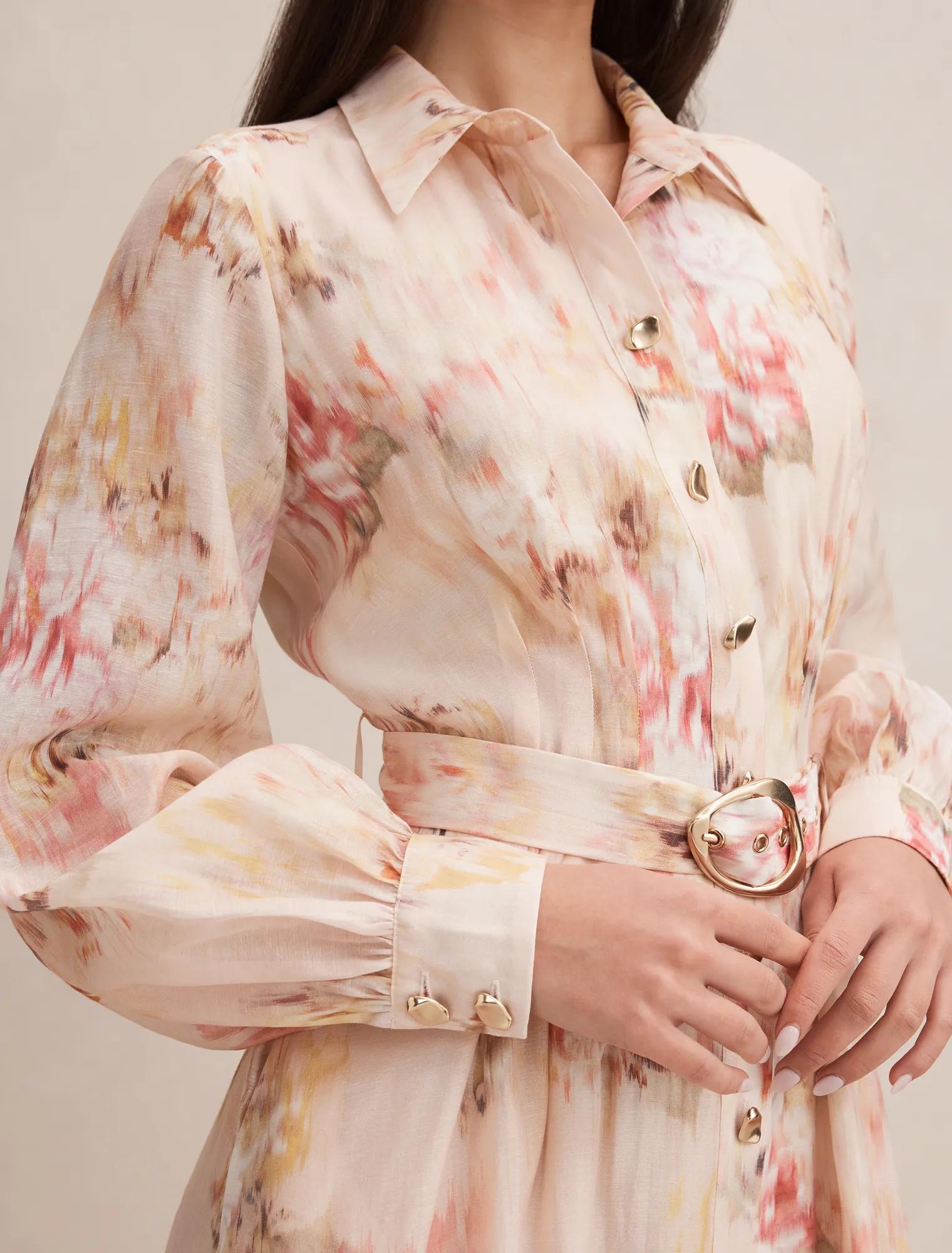 Terese Printed Shirt Dress