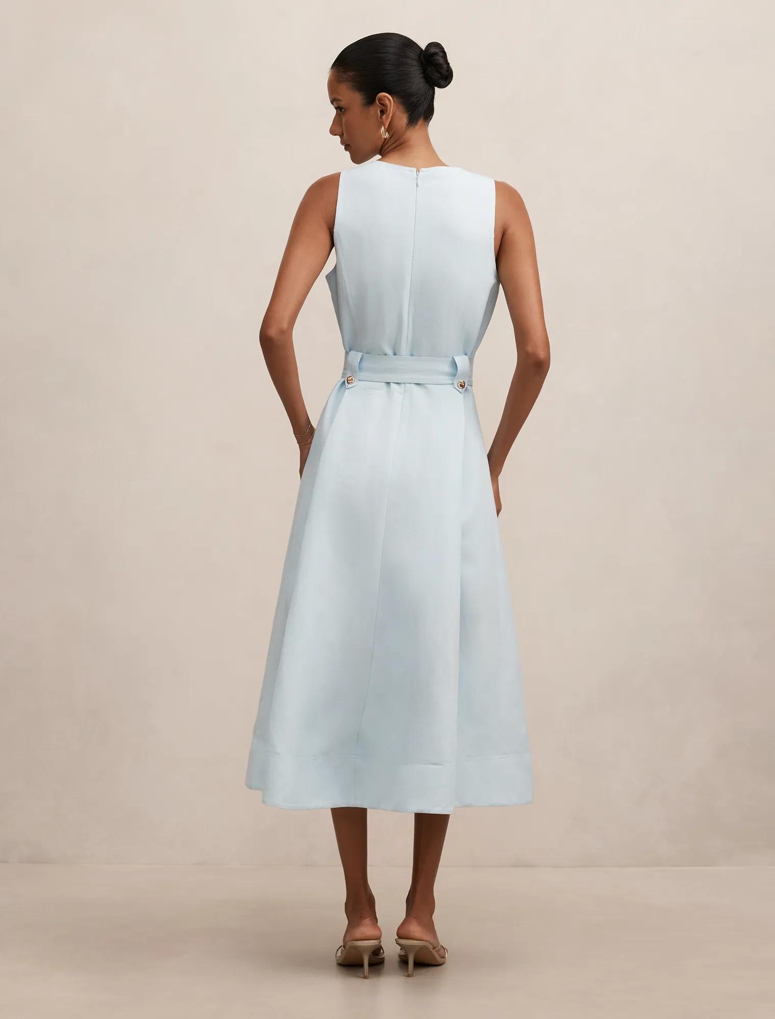 Priscilla Petite Button Down Midi