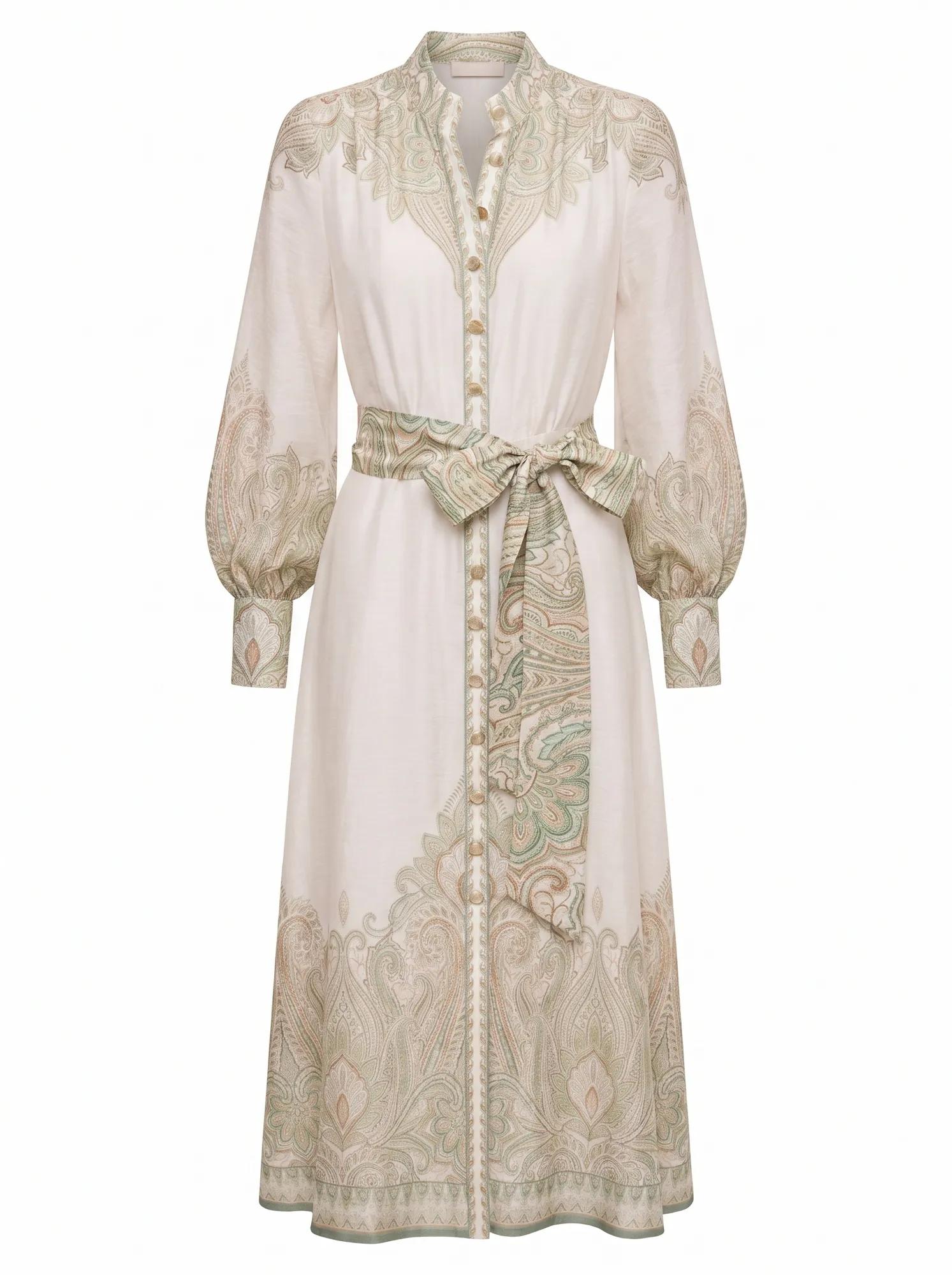 Lucena Button Front Midi