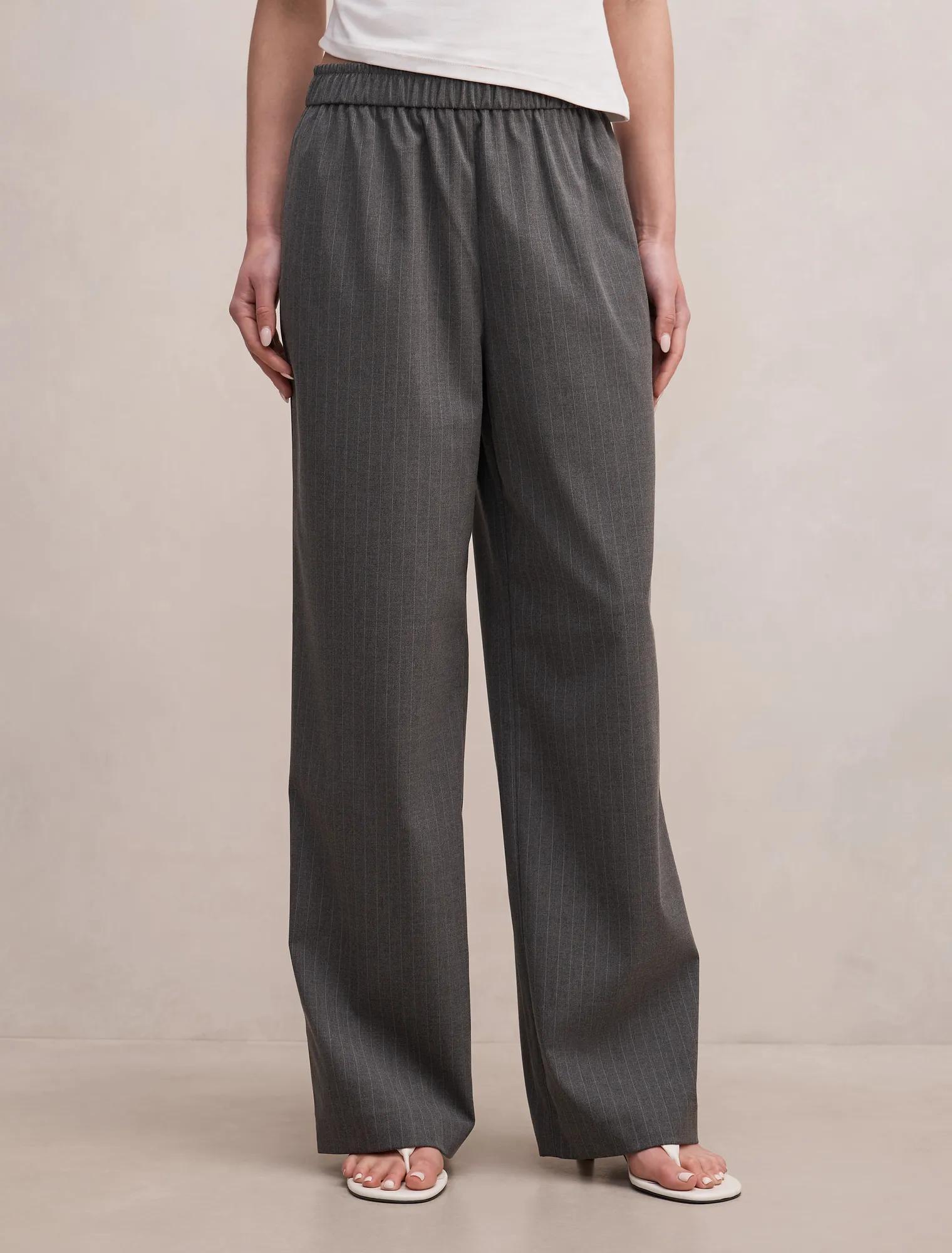 Ella Elastic Wide Leg Pants