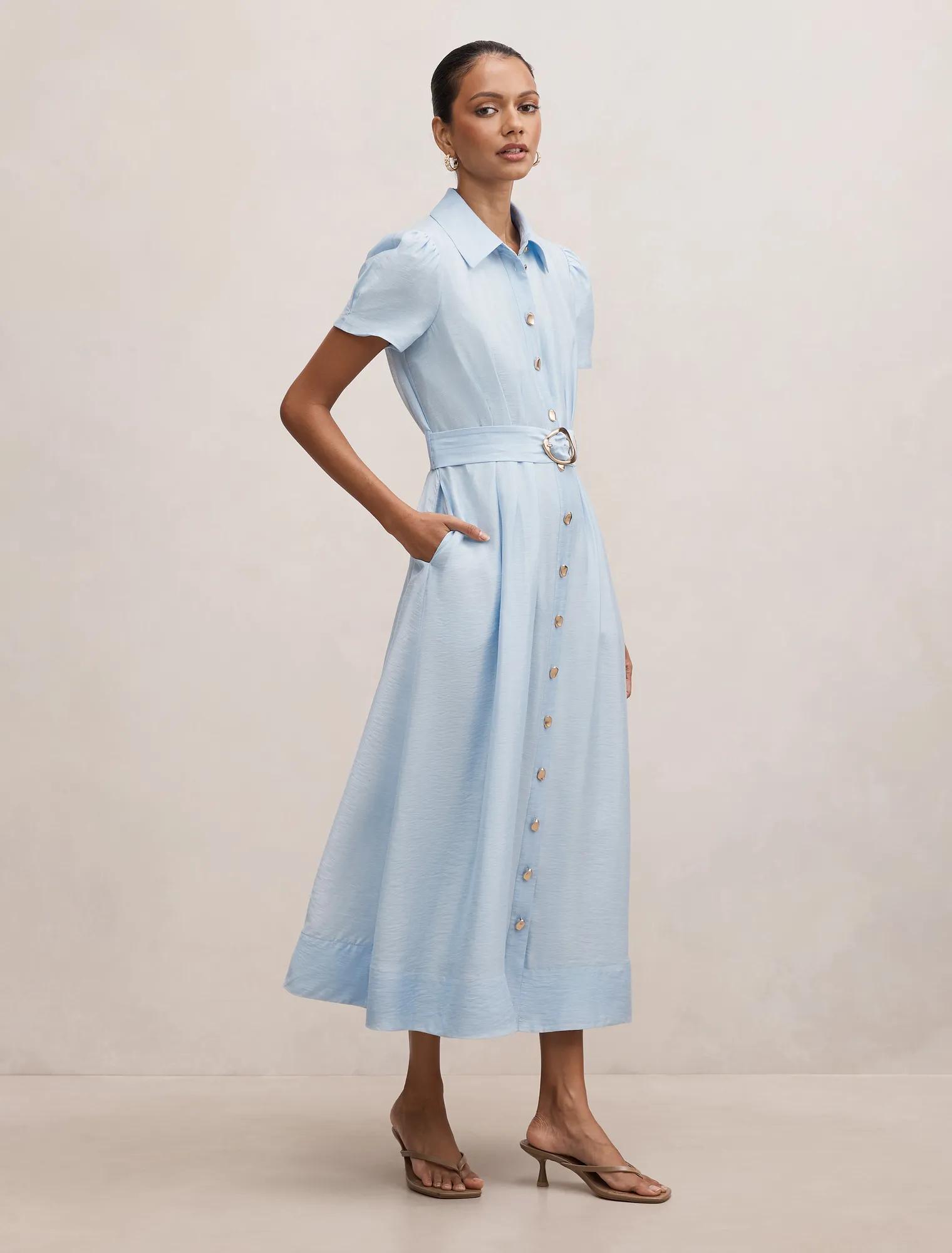 Avery Petite Short Sleeve Midi