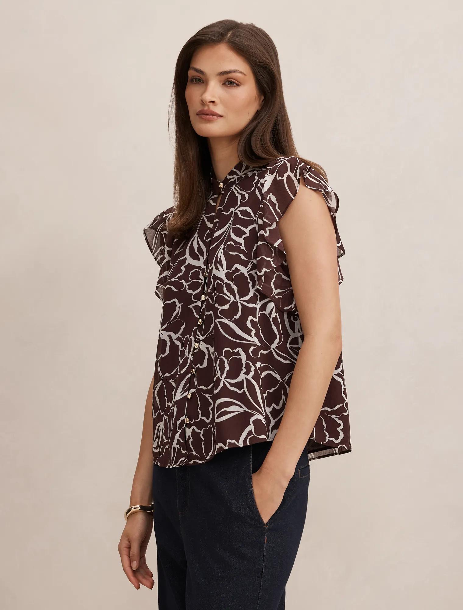 Tullia Ruffle Sleeve Blouse