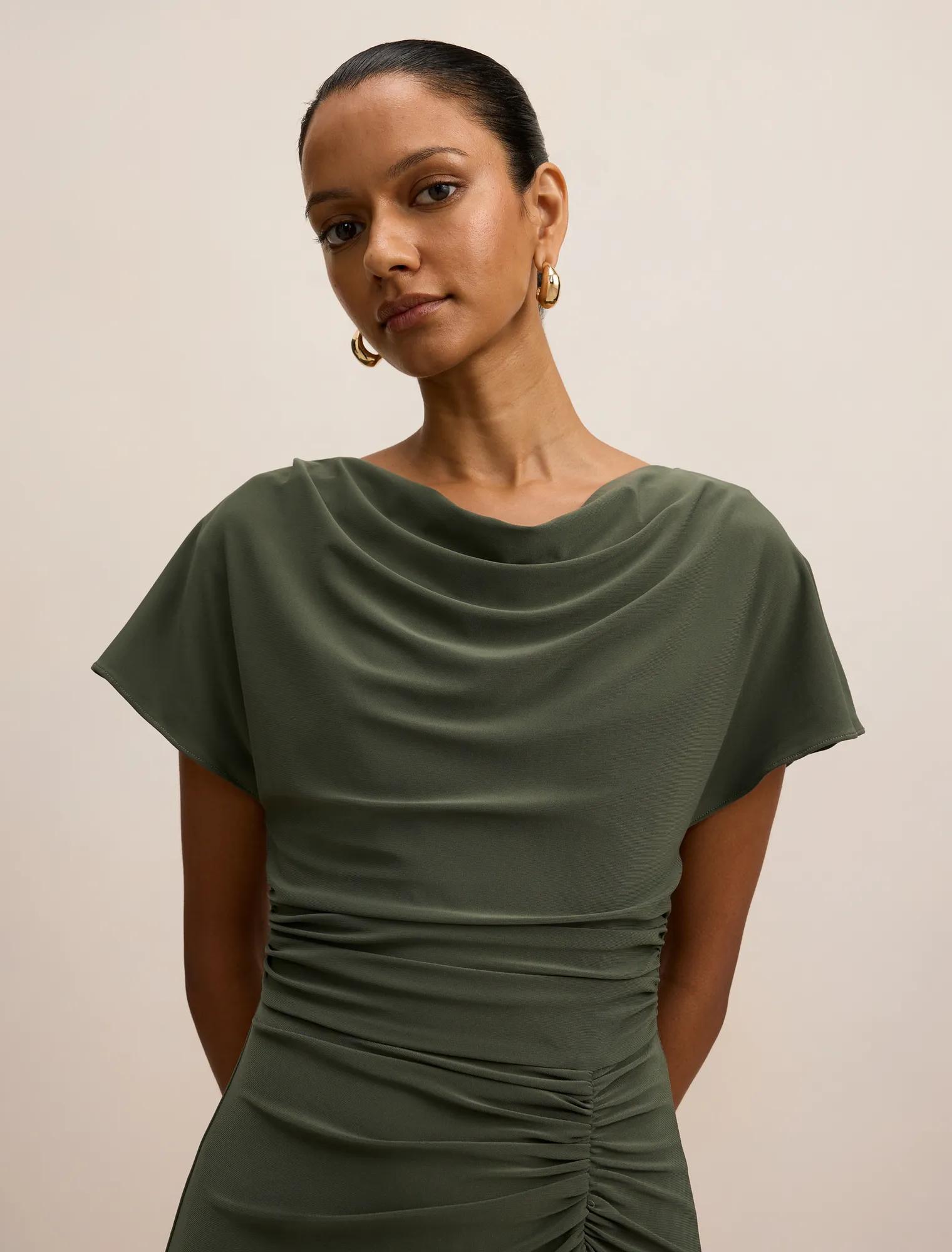 Tahnee Petite Ruched Waist Midi