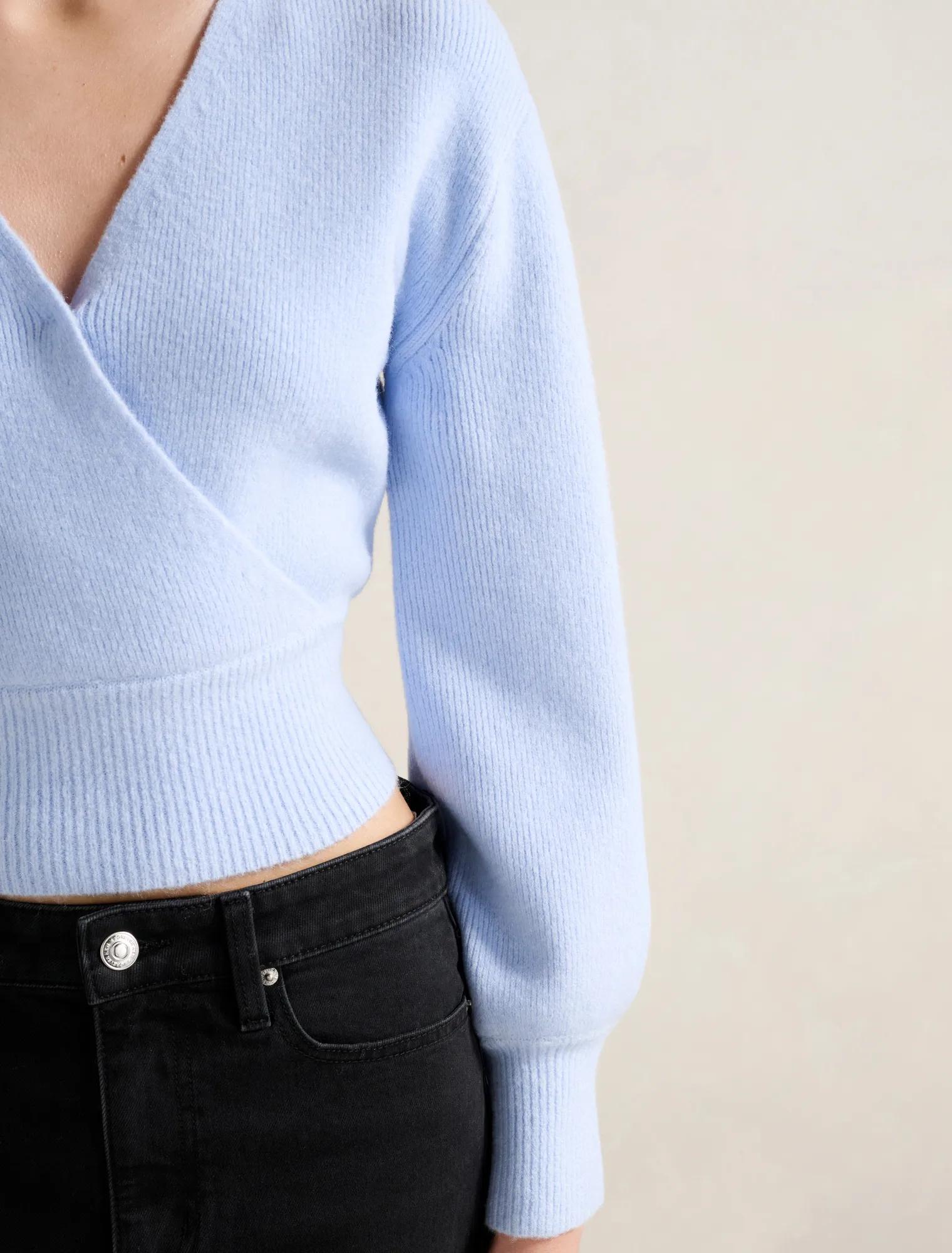 Sloane Wrap Knit Sweater