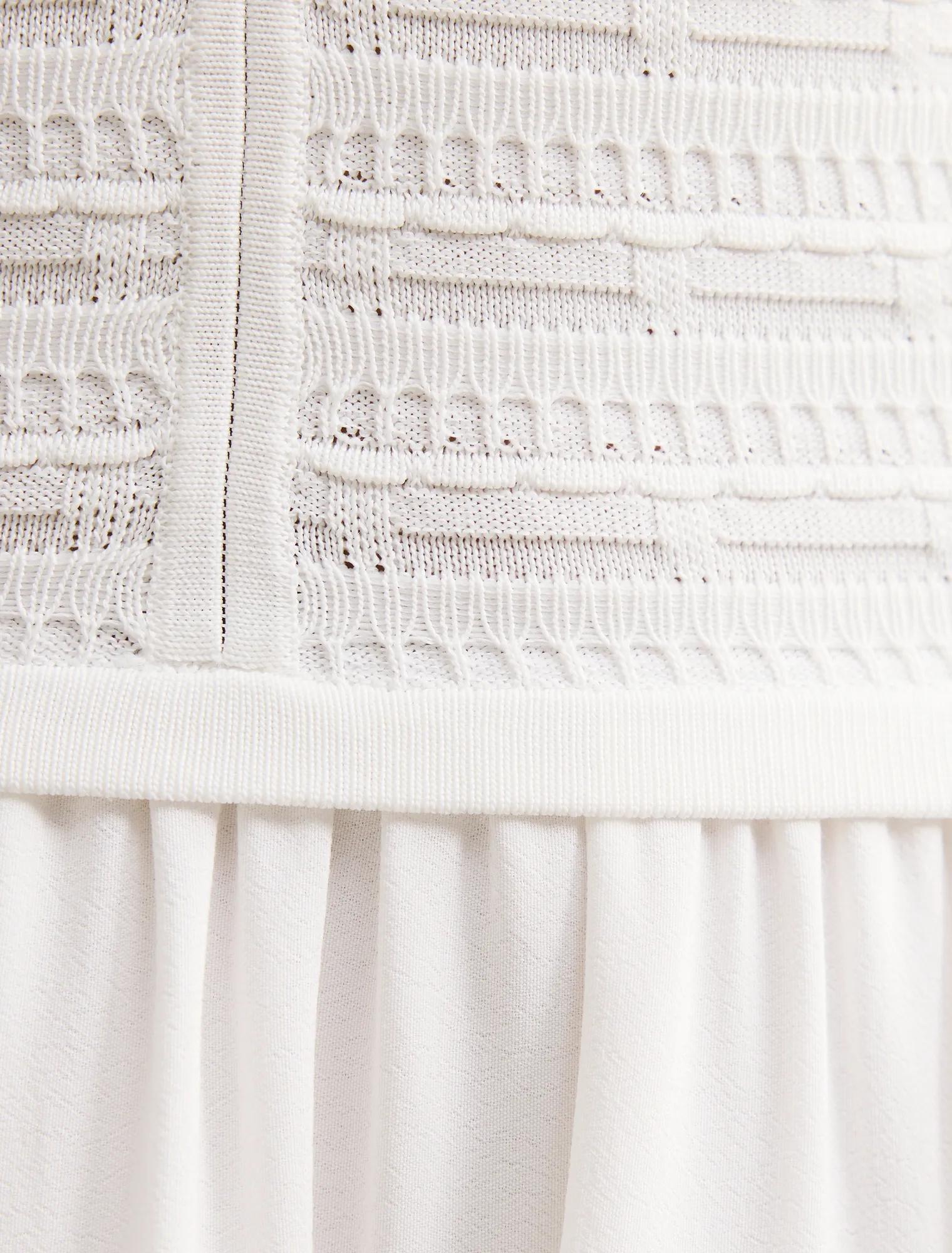 Indy Woven Mixed Midi Dress