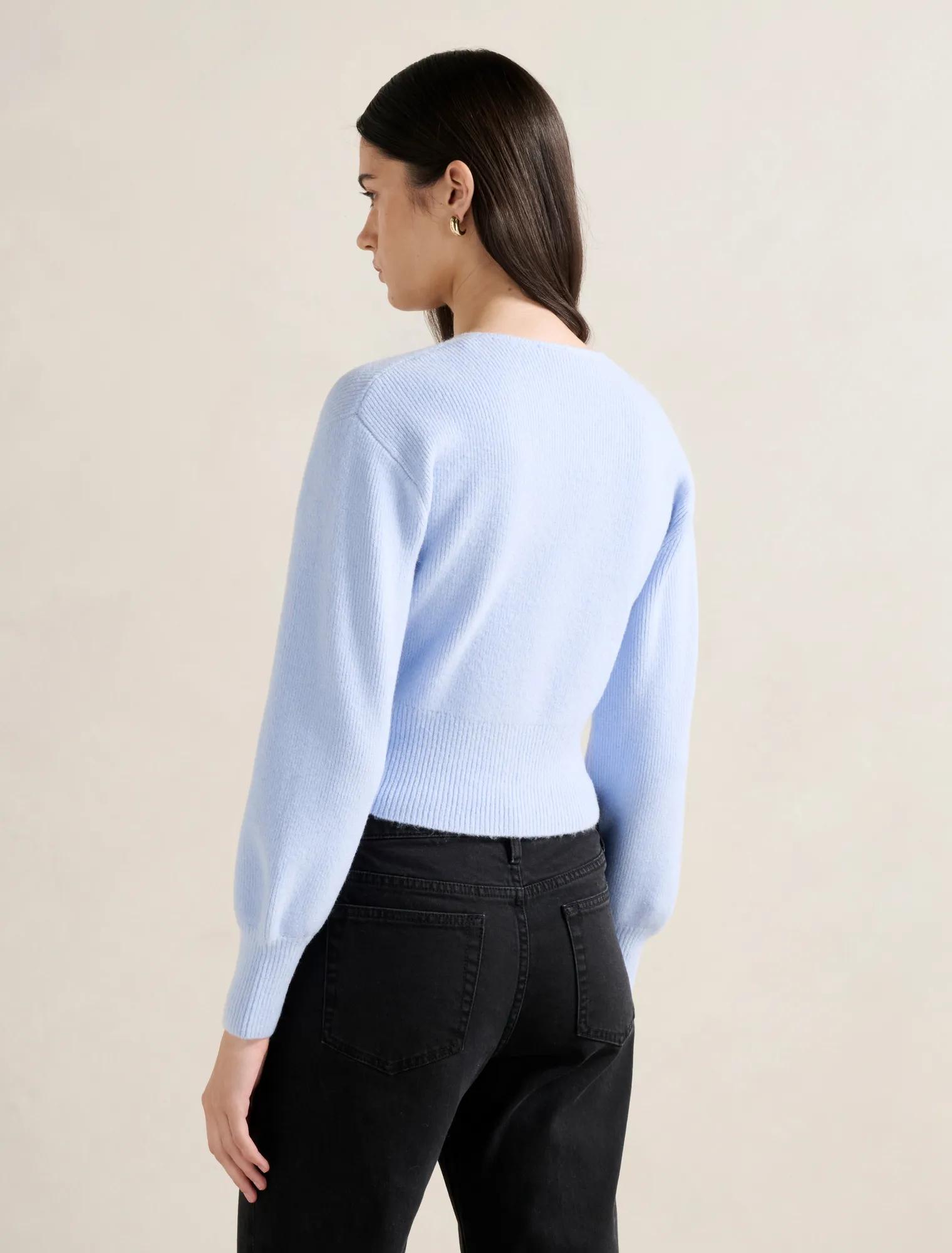 Sloane Wrap Knit Sweater