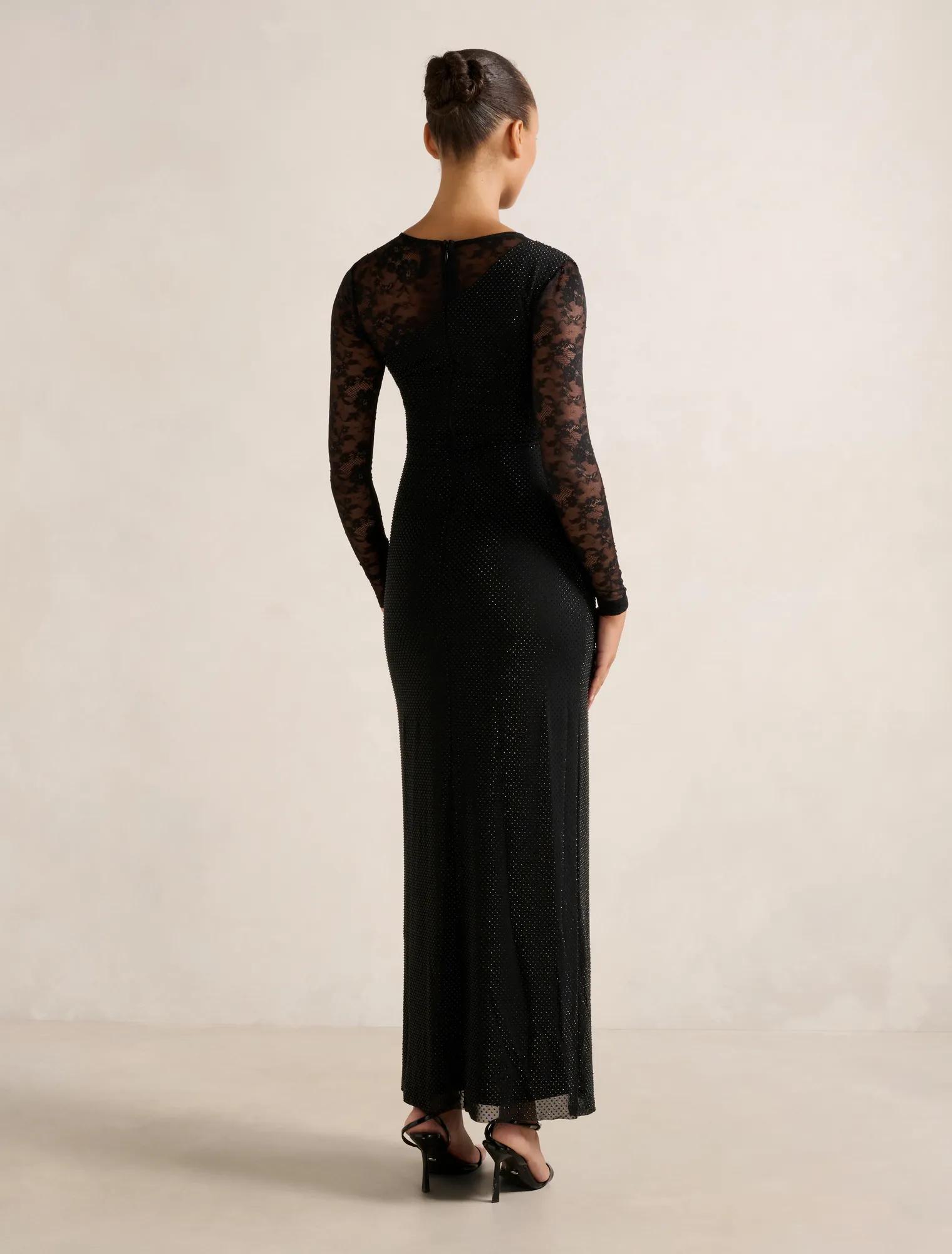 Natalie Heatseal Lace Maxi Dress