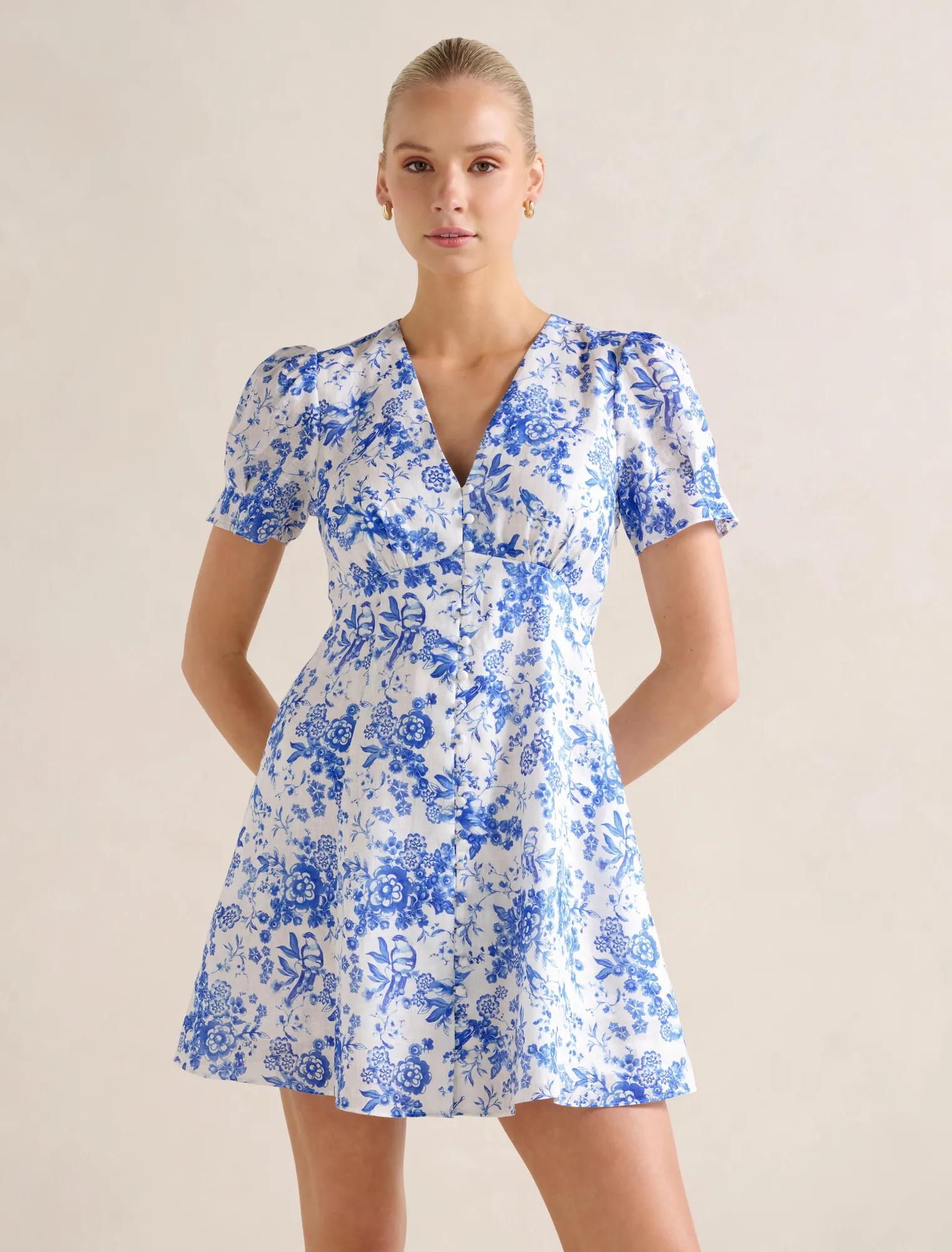 blue forever new dress Forever New New Autumn Dresses Forever New Peyton Trim Detail Midi Dress Blue Littlewoods
