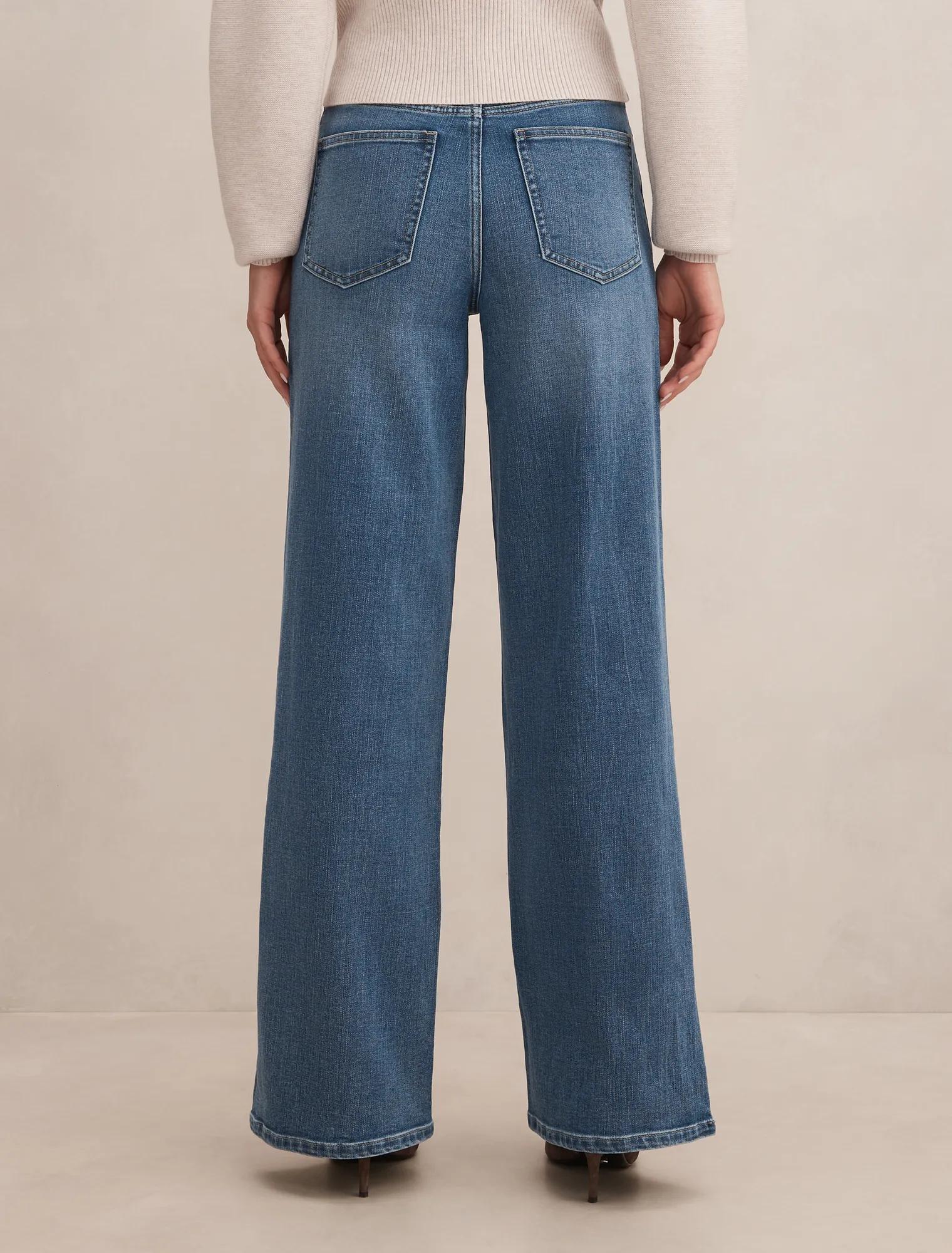 Yasmin Slim Wide Leg Jeans