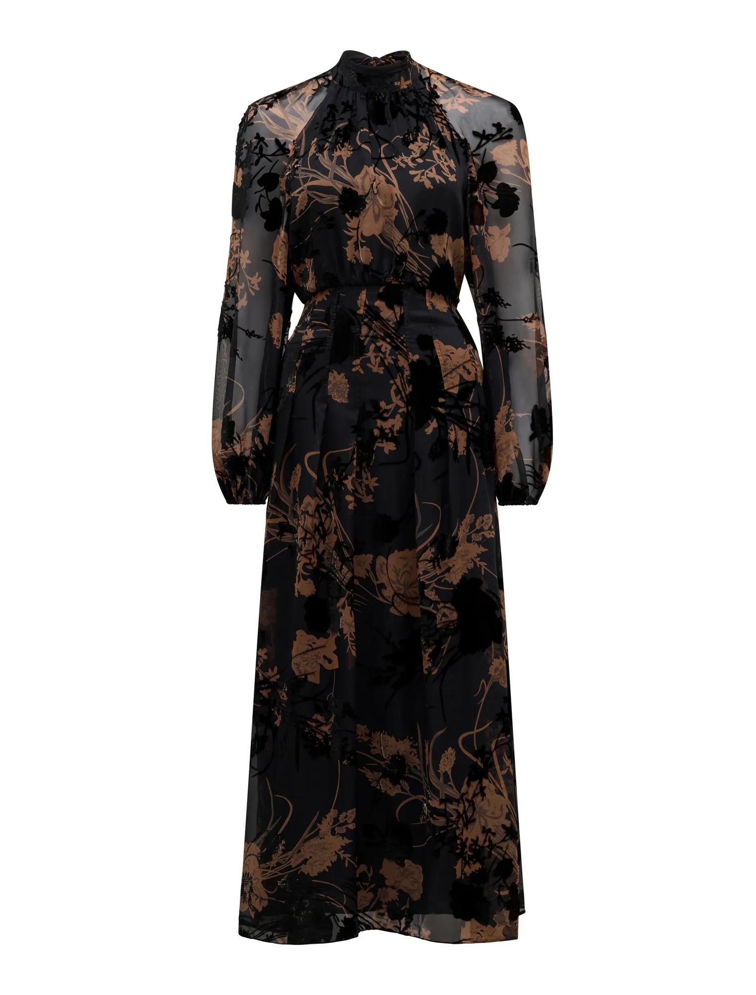 Janelle Velvet Burnout Maxi Dress