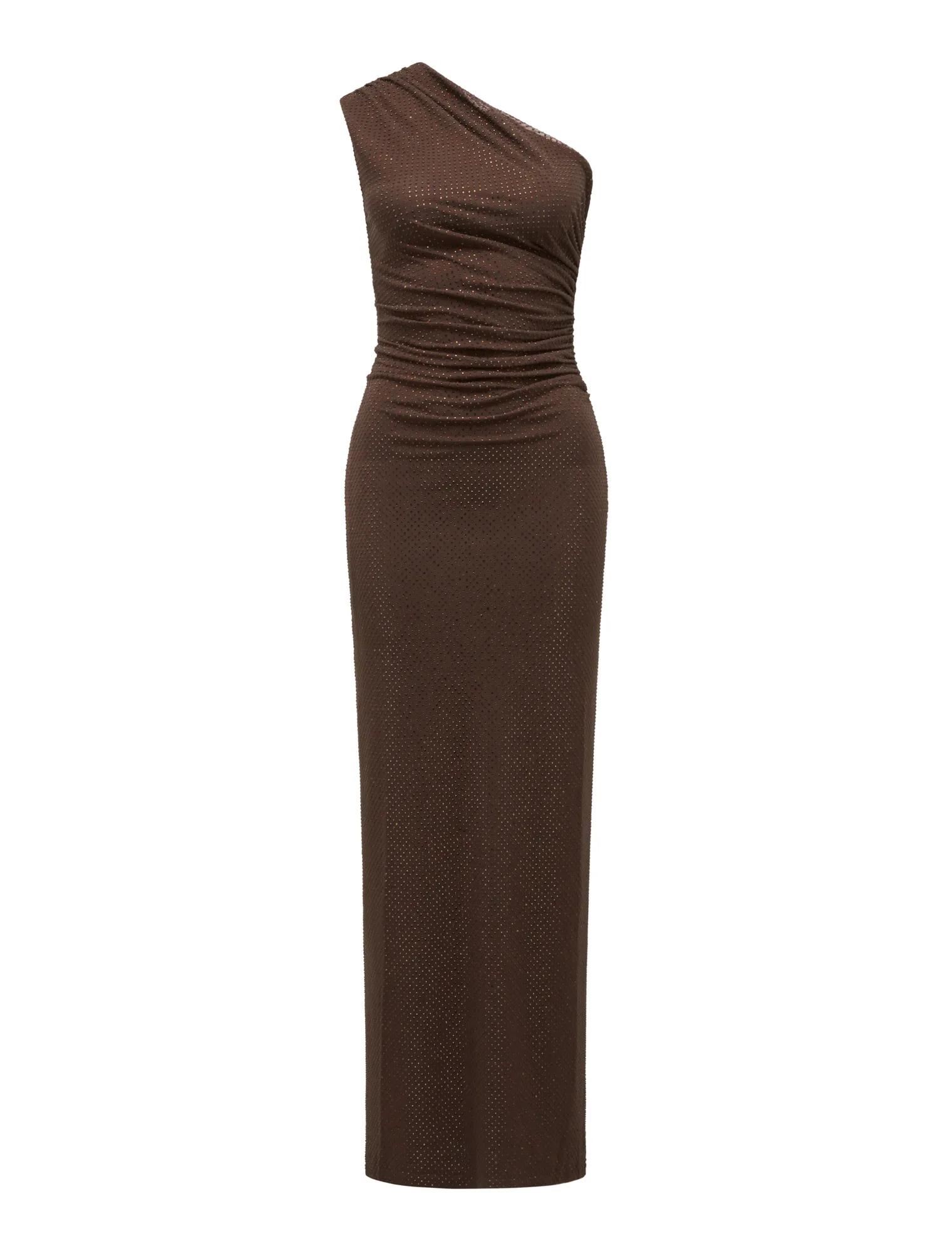 Audrina One Shoulder Heatseal Maxi