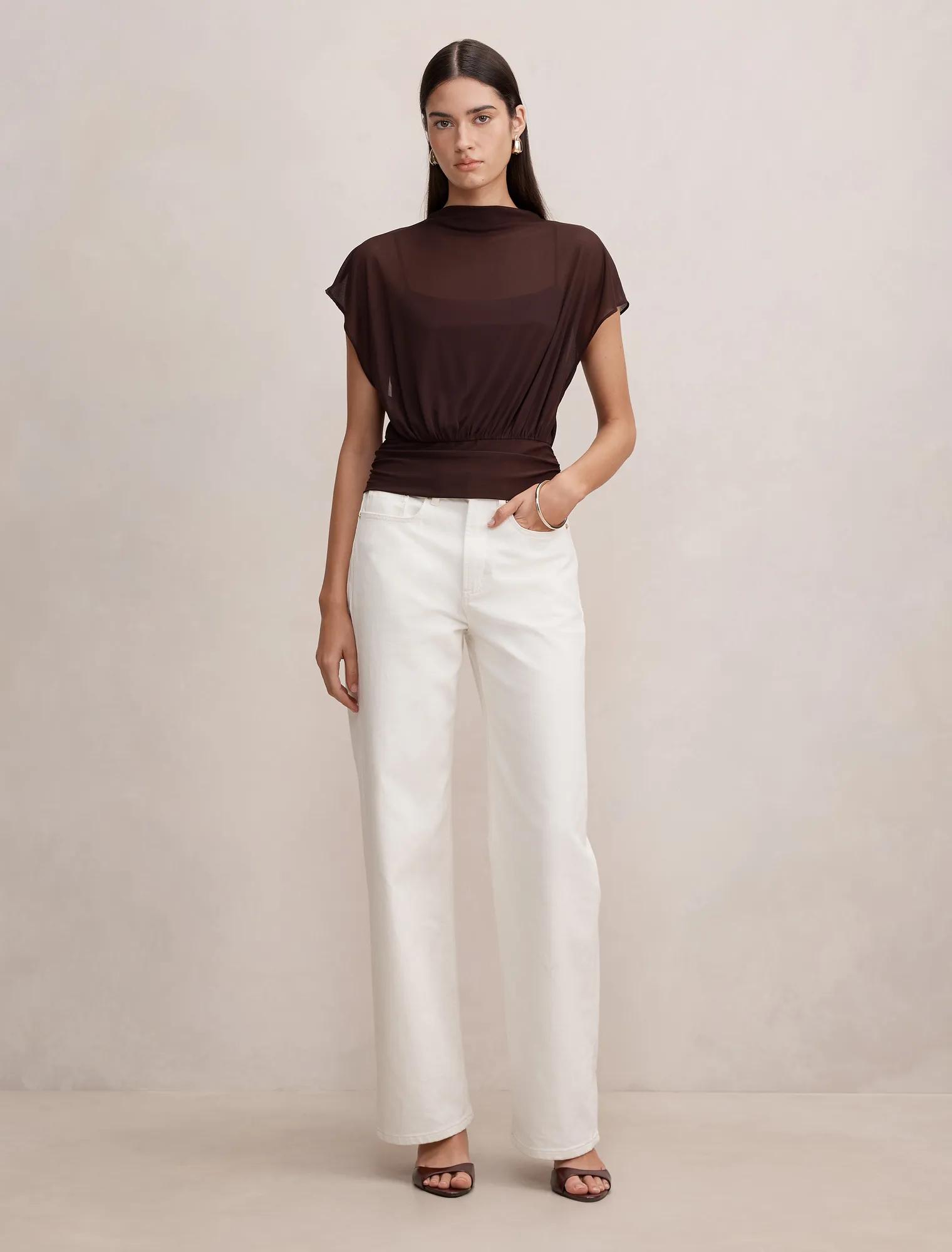 Mattie Mesh Overlay Top