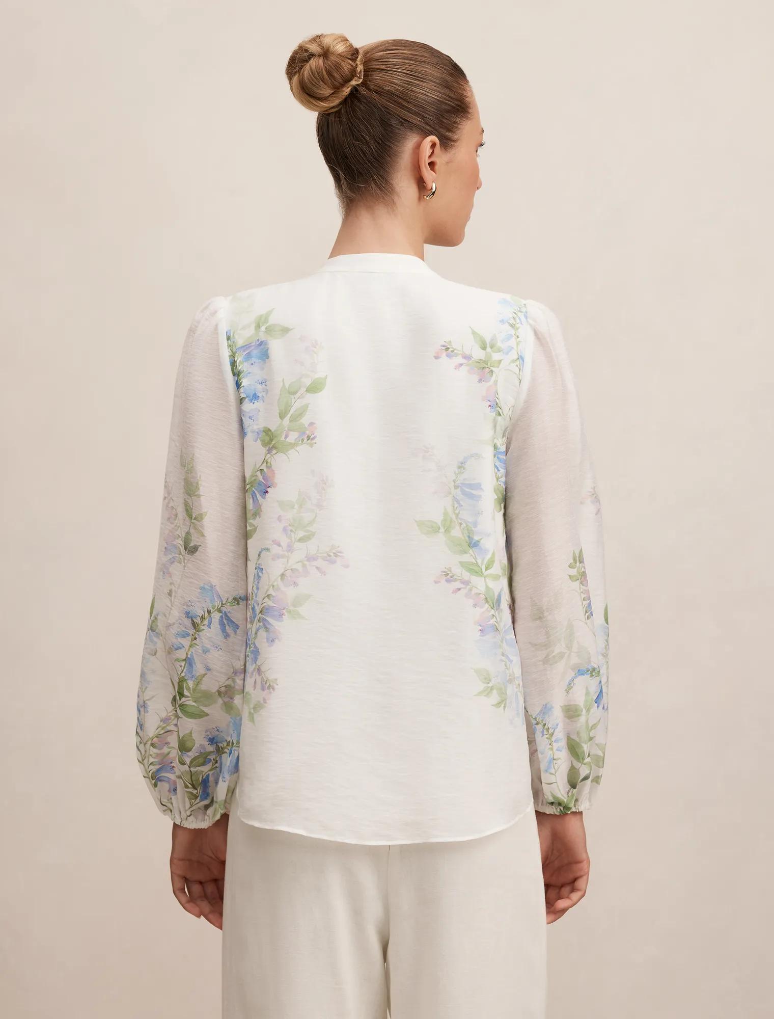 Dove Placement Print Blouse