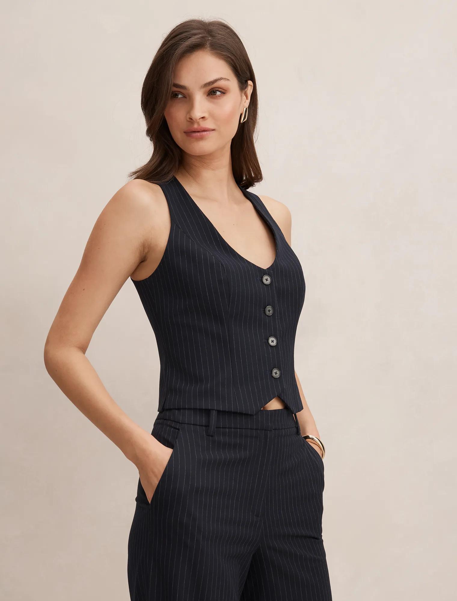 Paloma Pinstripe Waistcoat