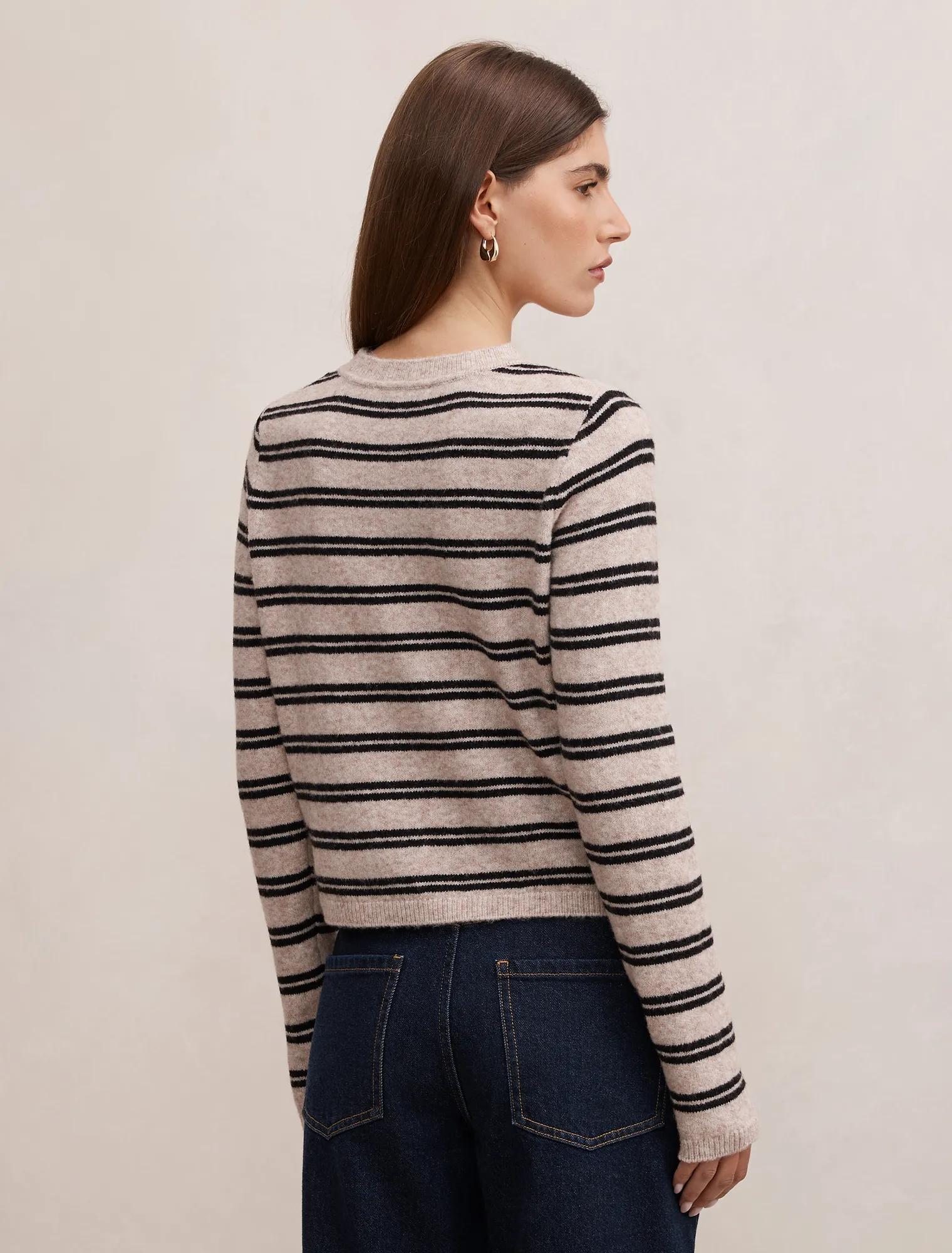 Eloise Stripe Knit Cardigan