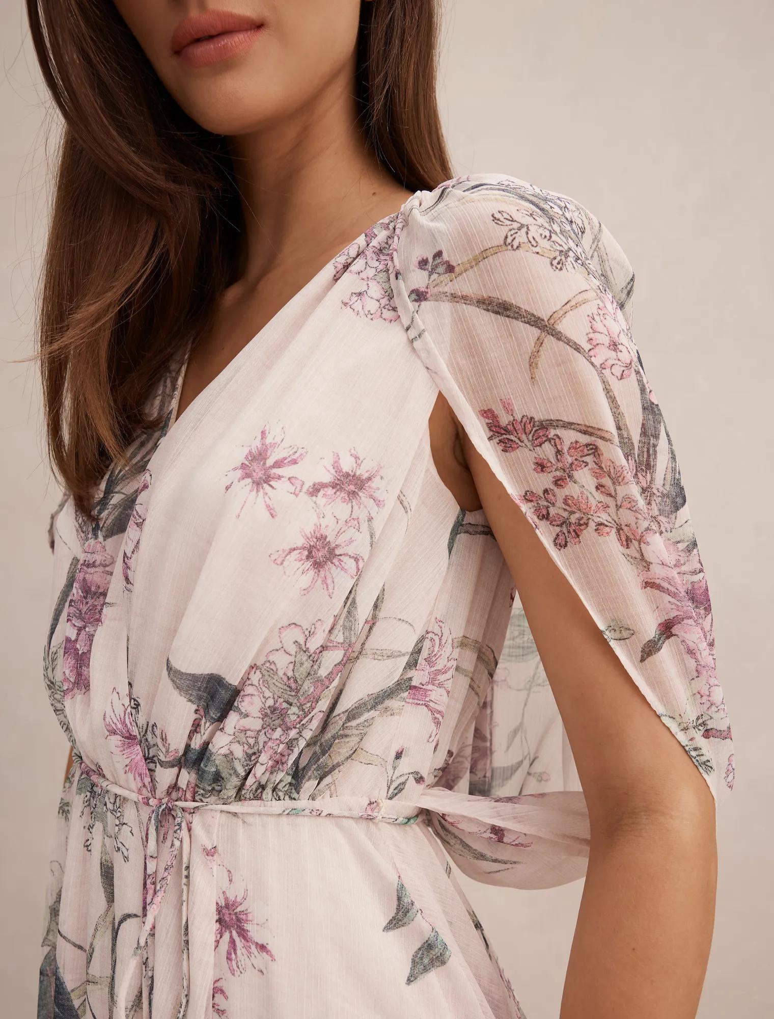 Jodie Gathered Cape Maxi