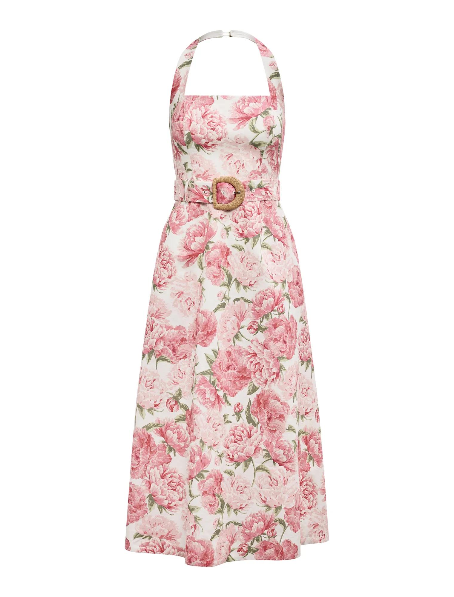 Blossom Halter Midi Dress