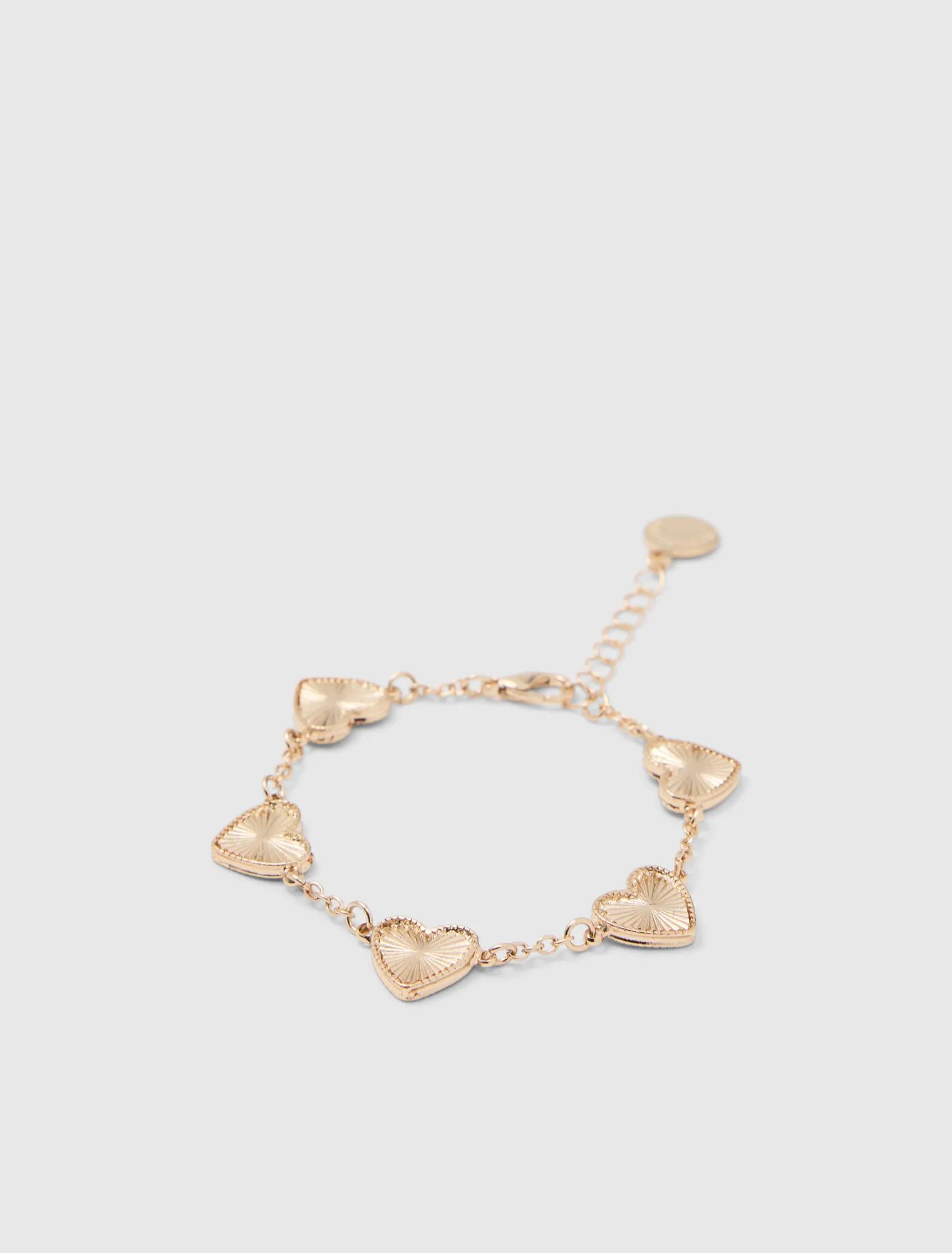 Enya Engraved Heart Bracelet