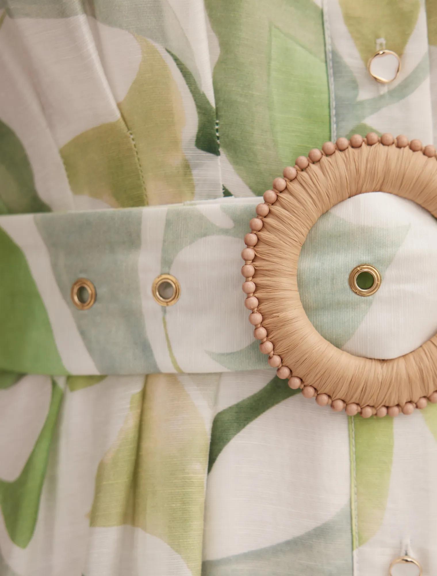 Avery Short Sleeve Seam Detail Midi