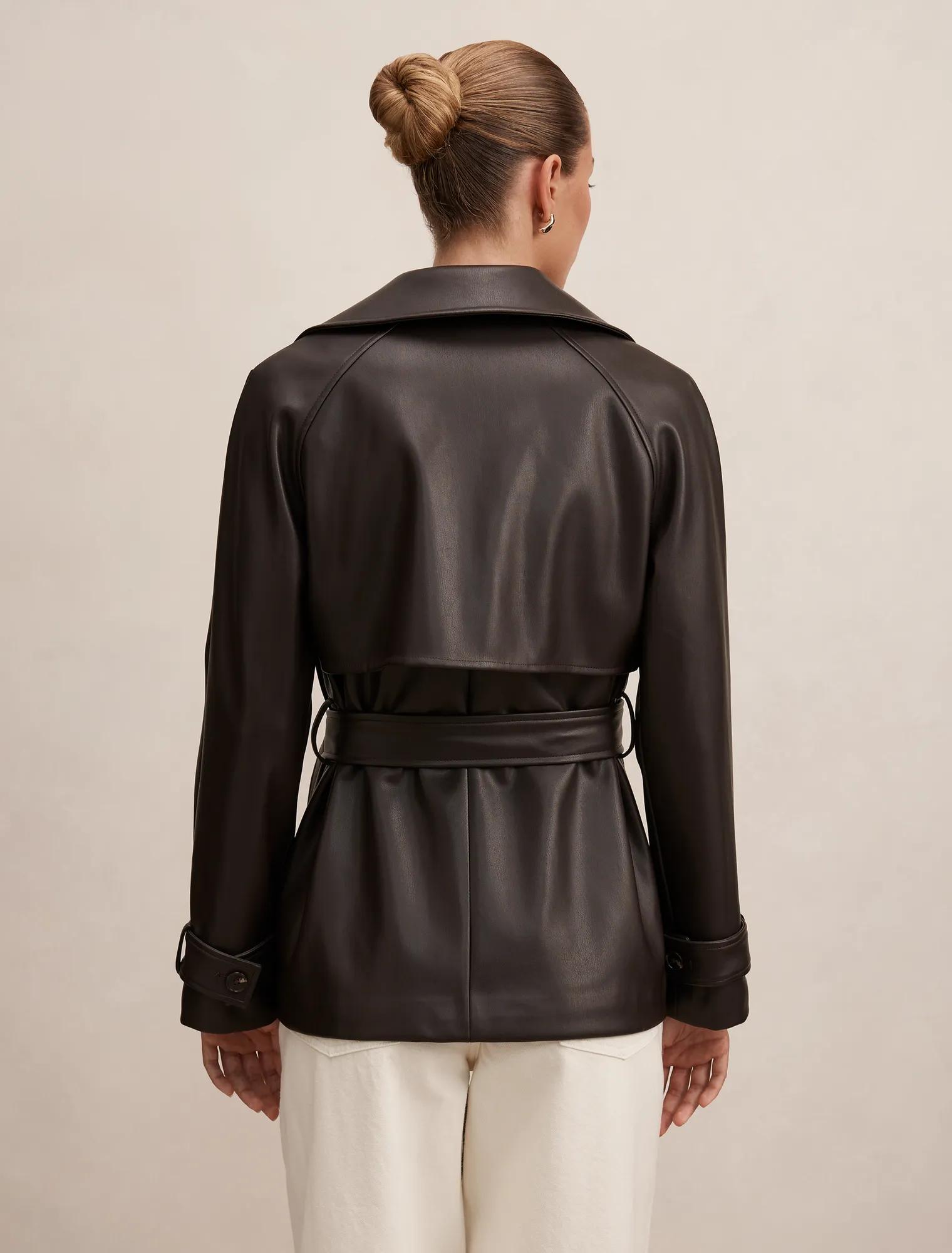 Payton Short PU Trench