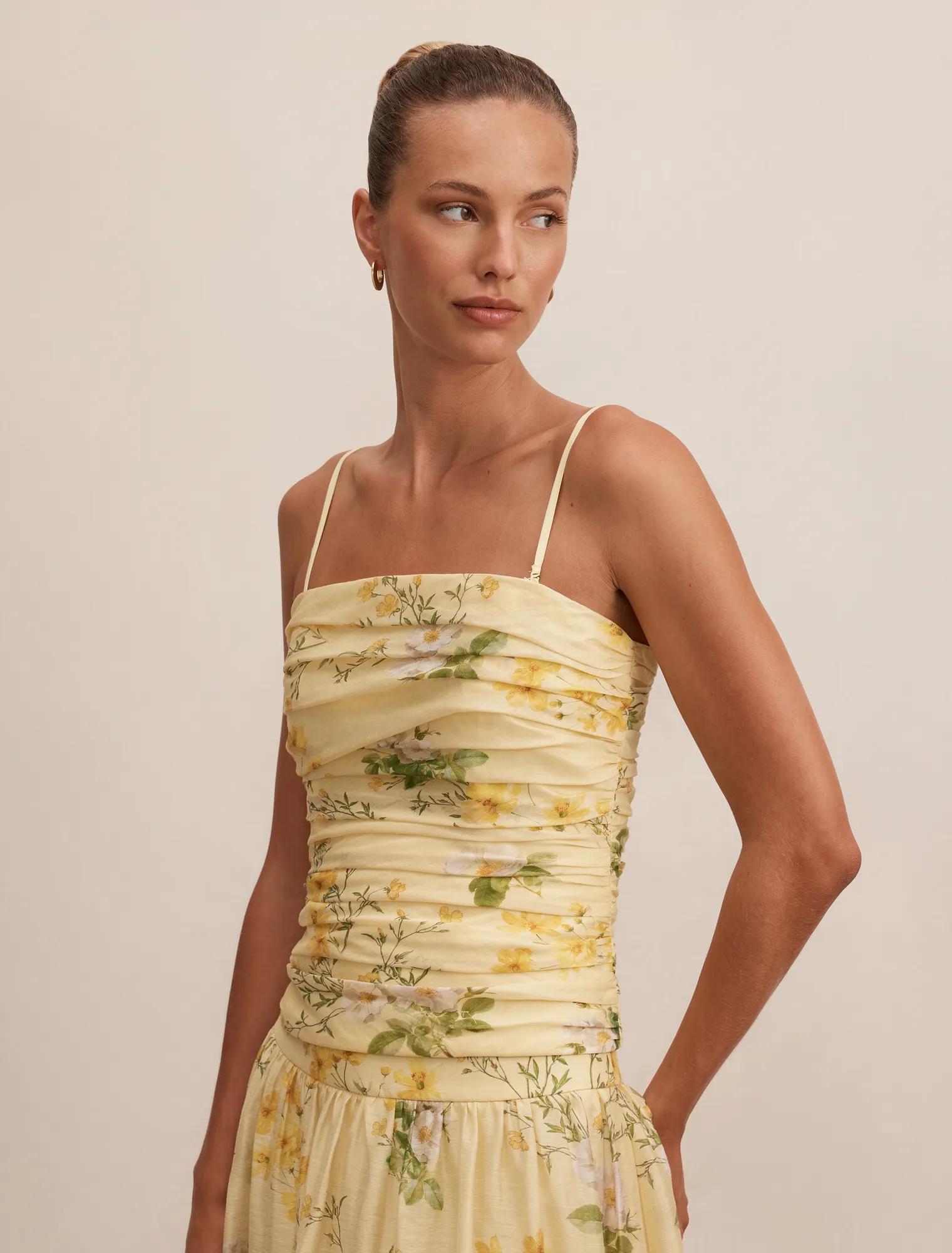 Palmer Gathered Strapless Top