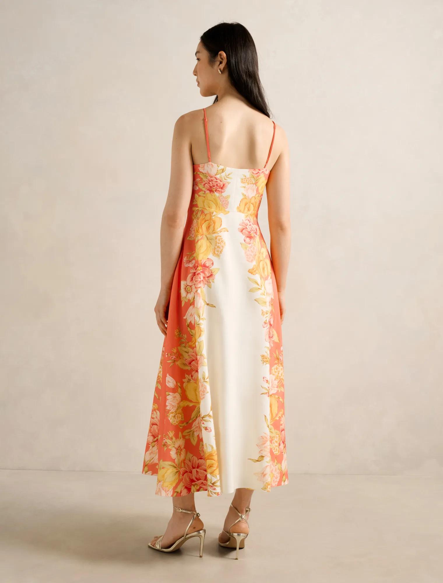 Livvy Strappy Linen Midi Dress