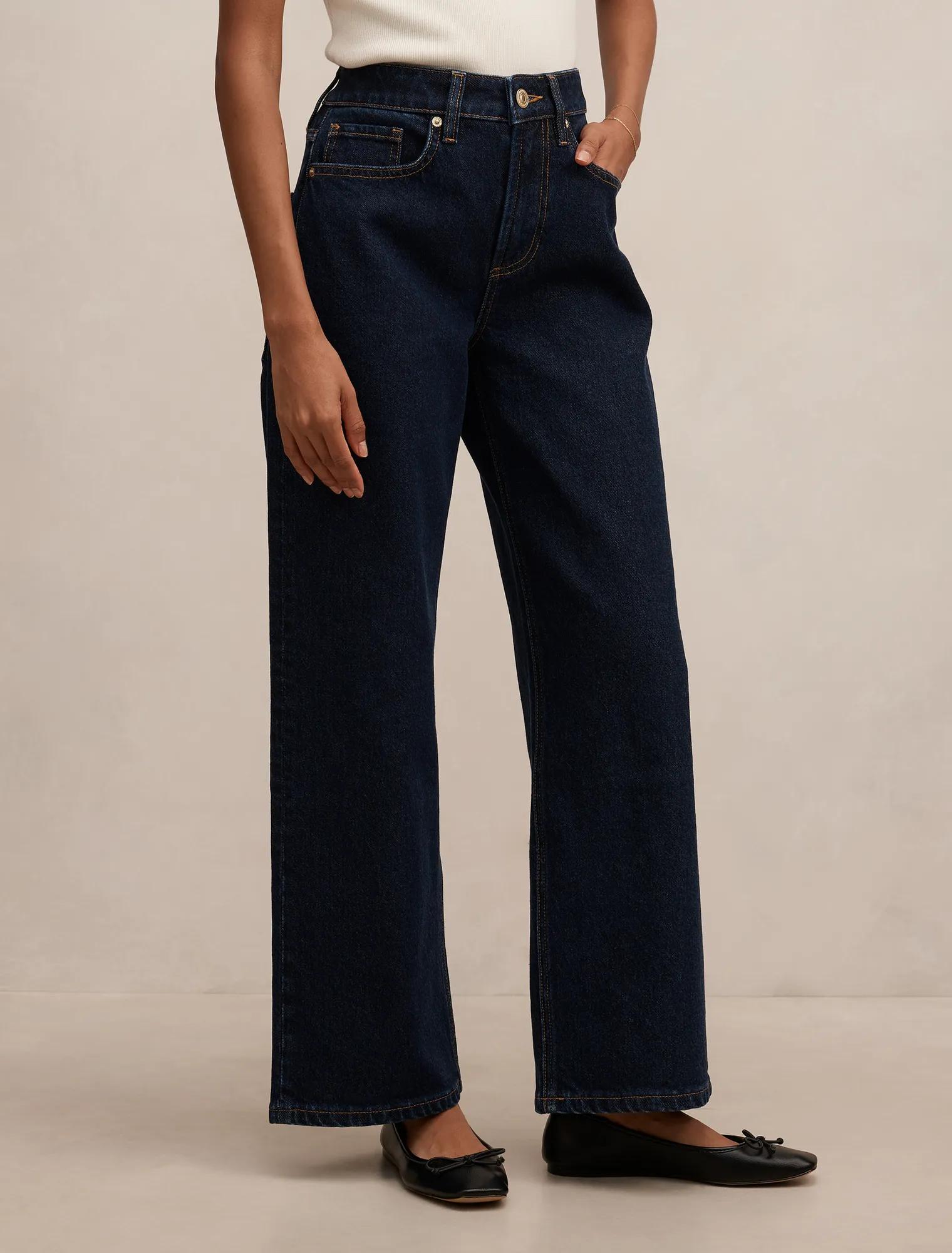 Nicki Petite Mid Rise Straight Jean