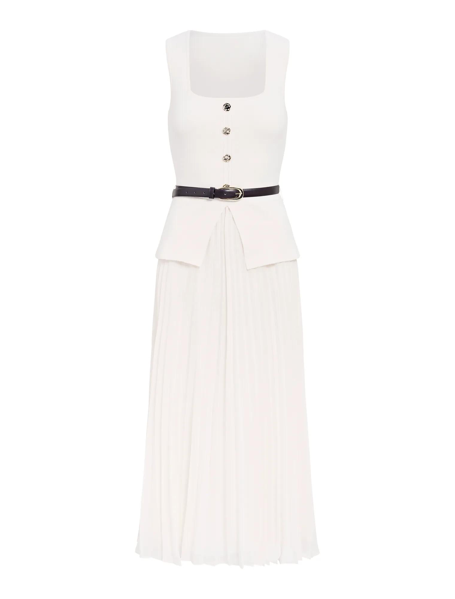 Delphine Sleeveless Square Neck Dress