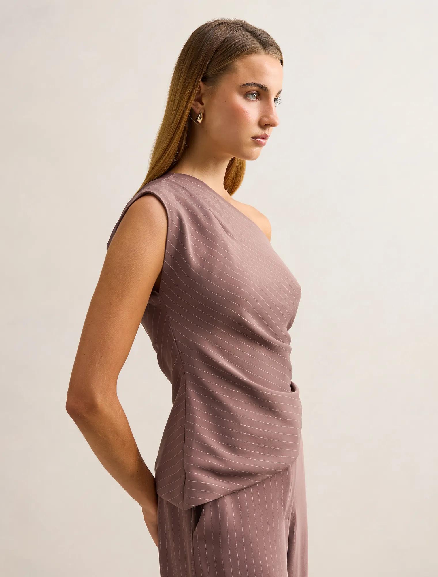 Willow Asymmetrical Tuck Top