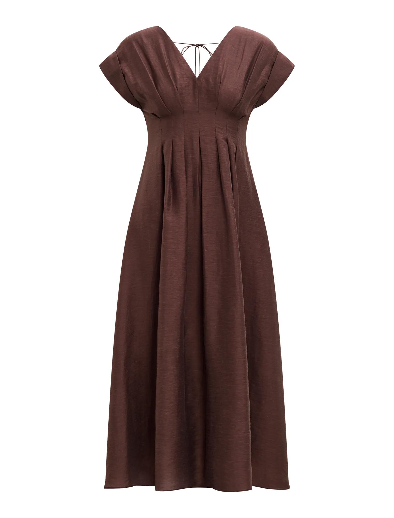 Alessandra Petite Tucked Midi Dress