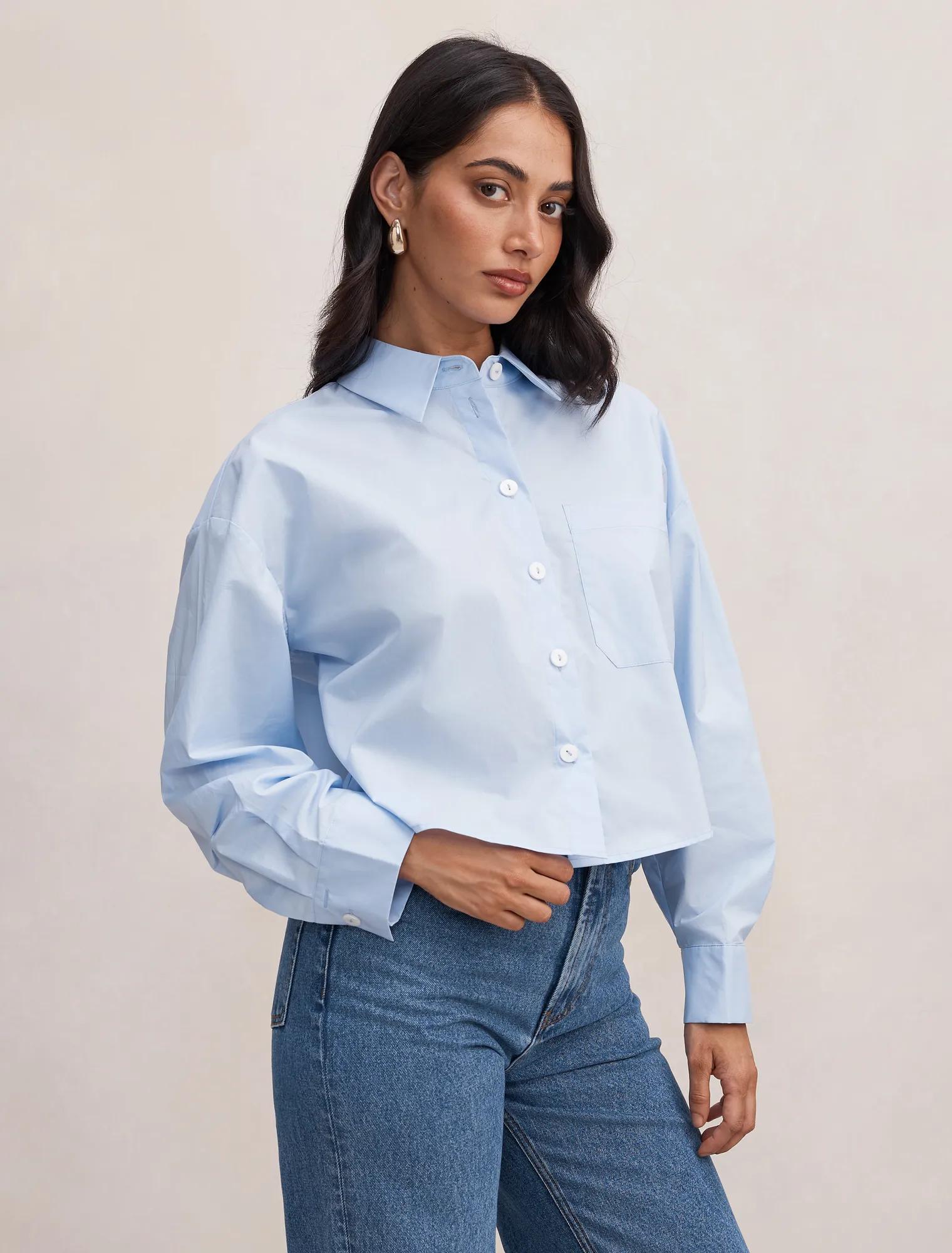 Dom Cotton Cropped Shirt