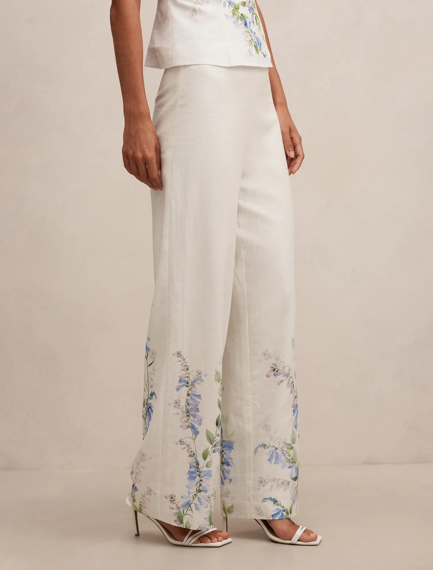 Soleil Floral Placement Print Pant