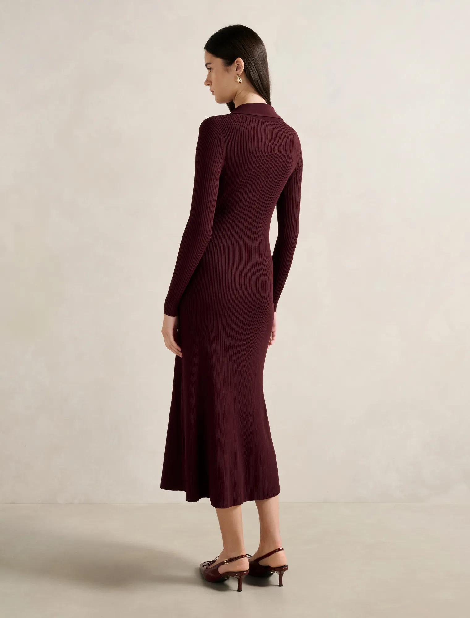 Alessandra Rib Knit Midi Dress