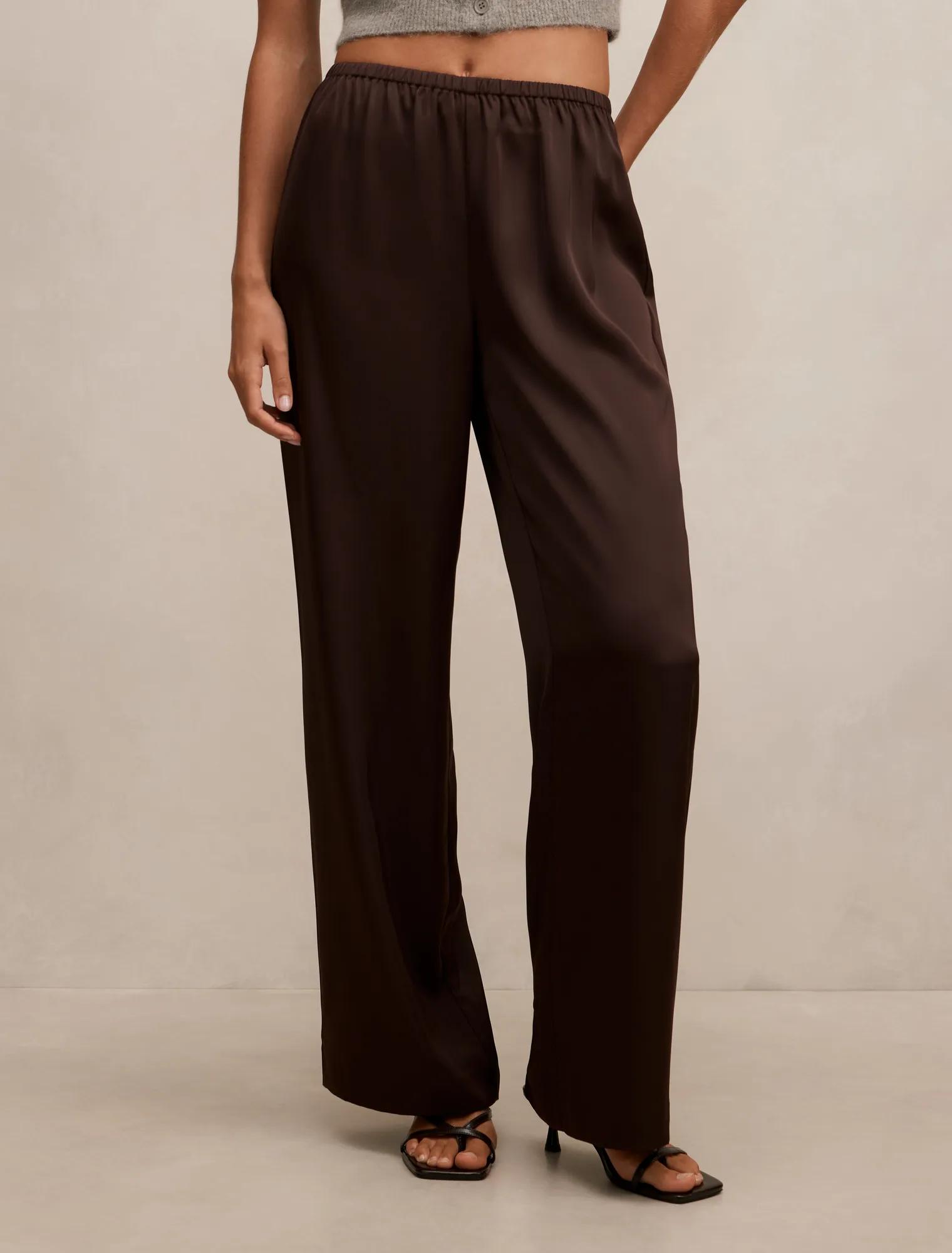 Sara Satin Wide Leg Pant
