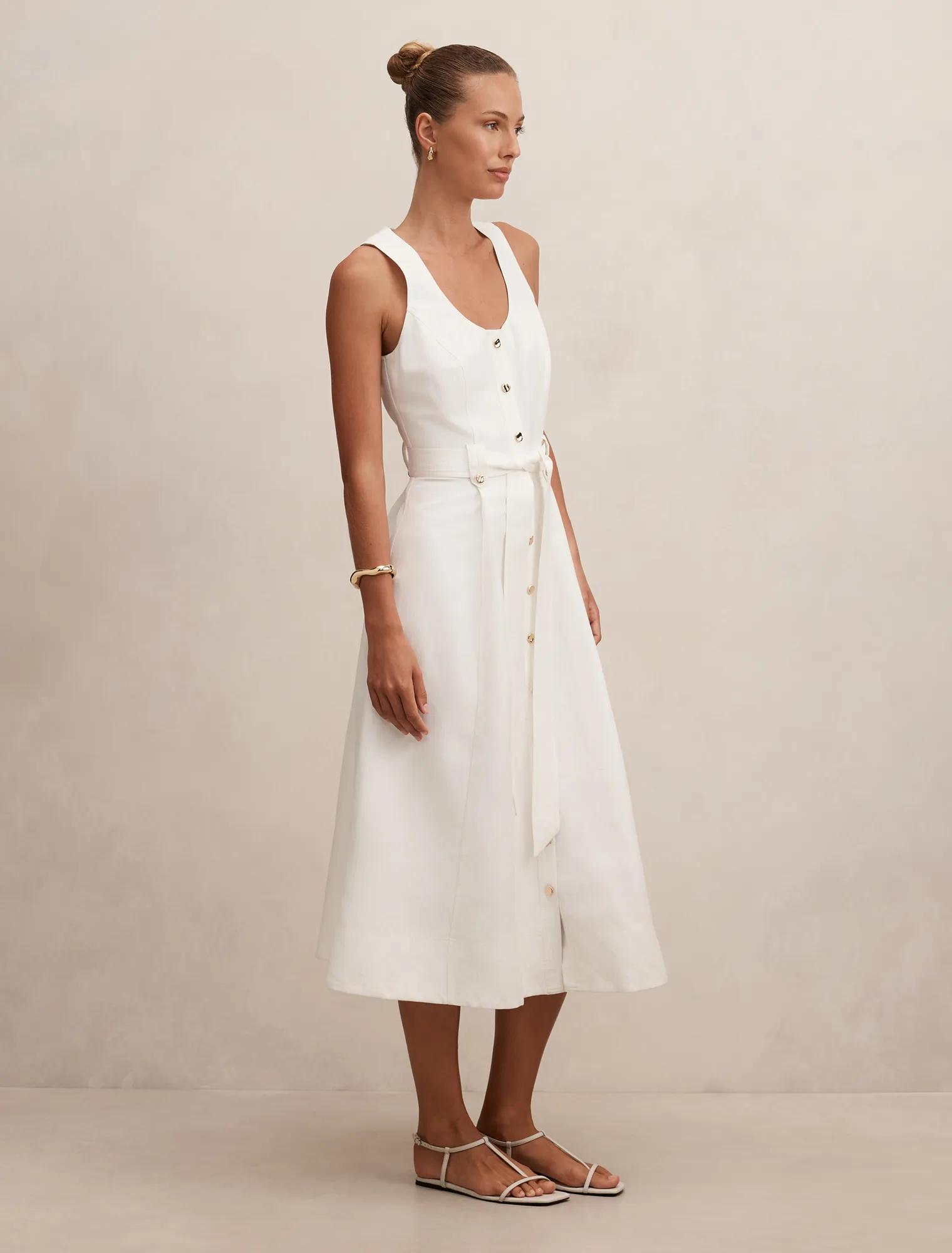 Priscilla Button Down Midi