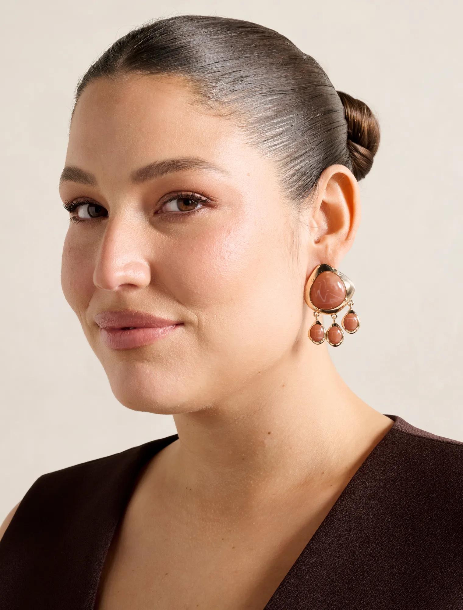 Signature Leia Stone Drop Earrings