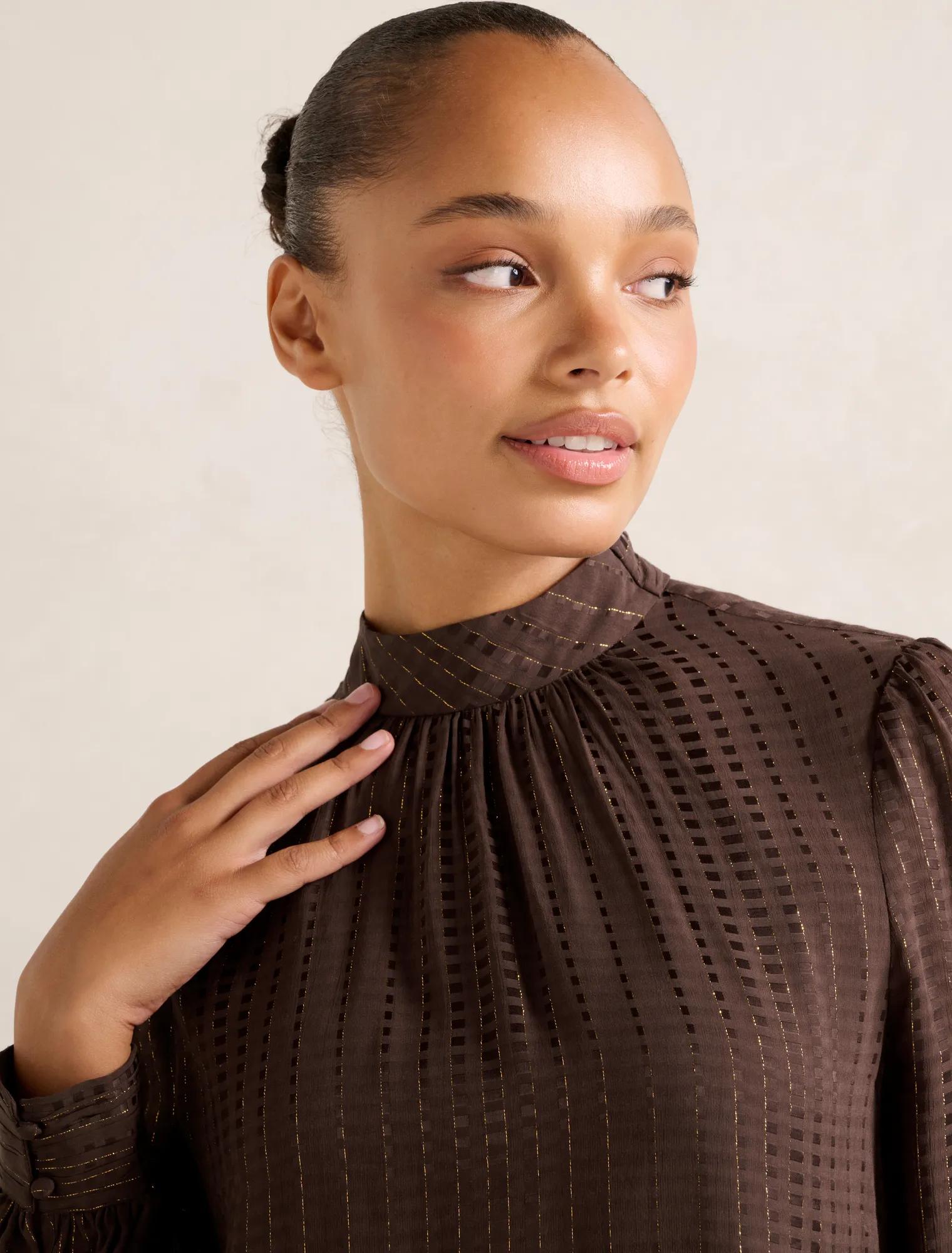 Preslee Neck Tie Blouse